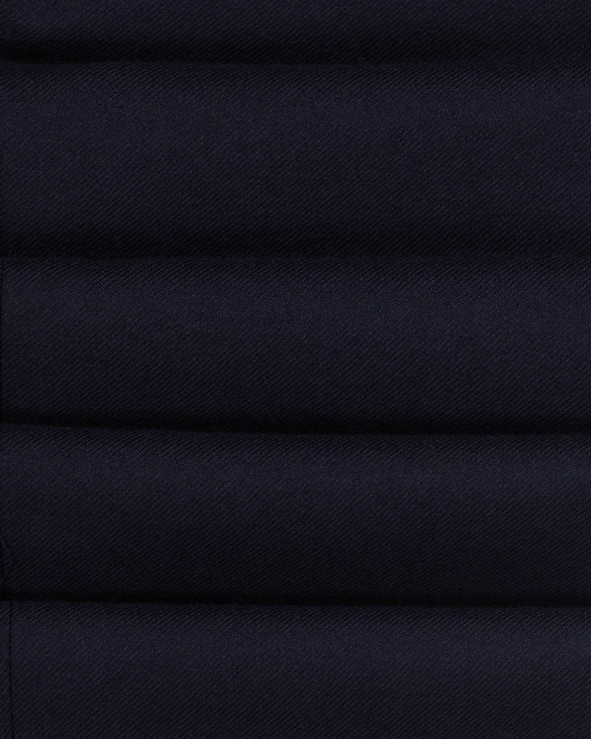 Classic Pleated Trouser - Navy Twill Wool