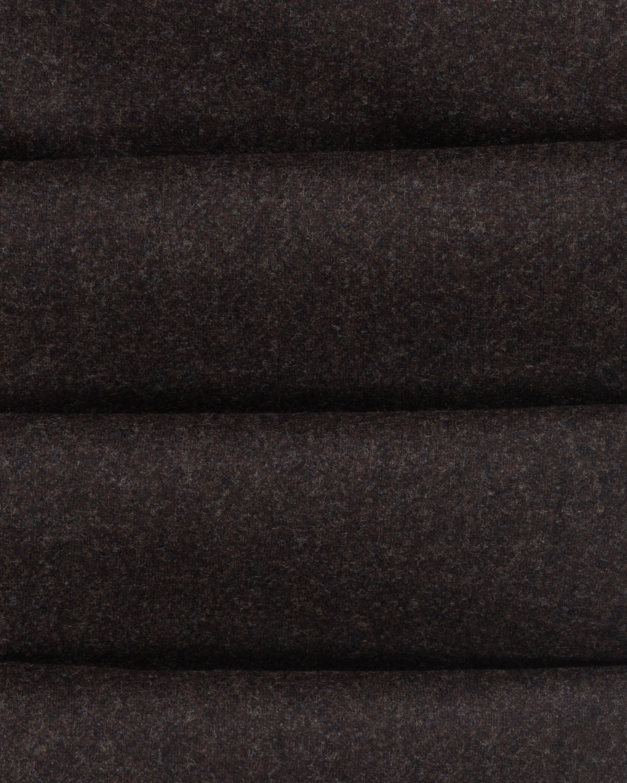 Classic Pleated Trouser - Brown Woollen Flannel