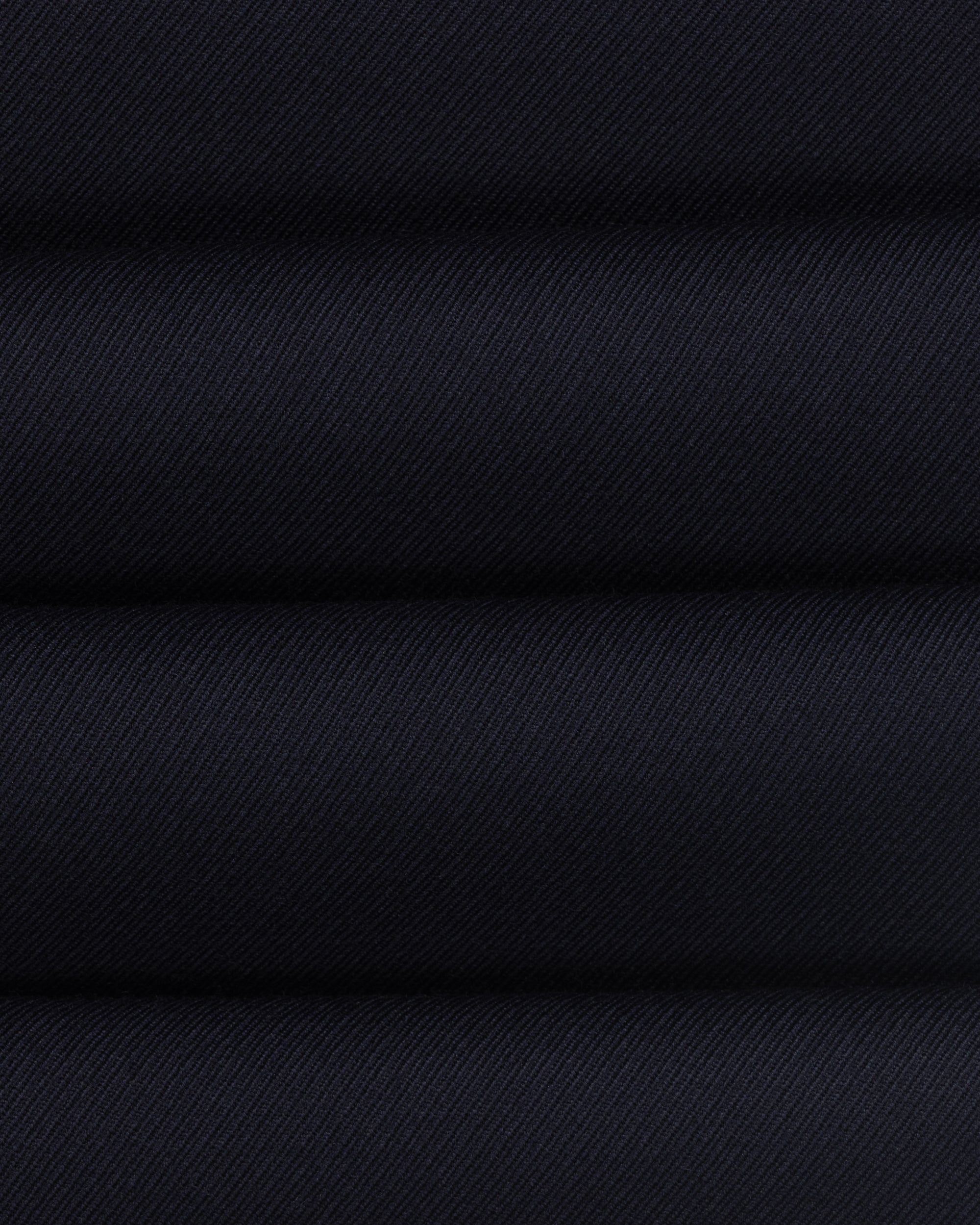 Classic Pleated Trouser - Navy Wool Cavalry Twill