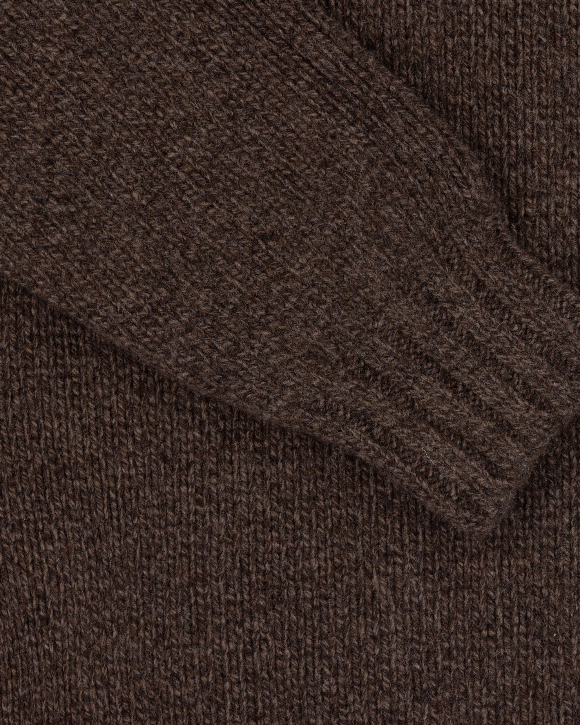 Funnel Neck Sweater - Brown