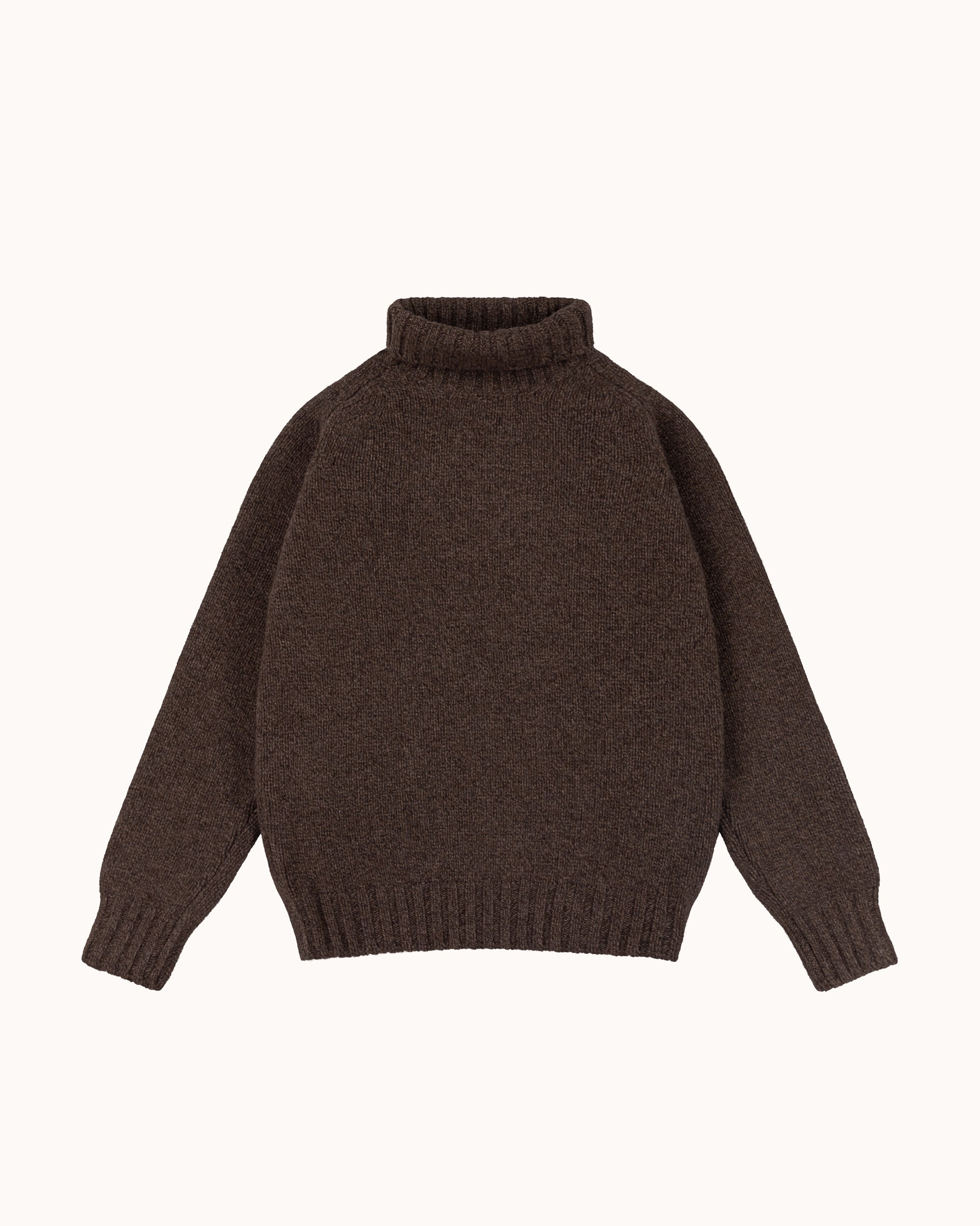 Funnel Neck Sweater - Brown