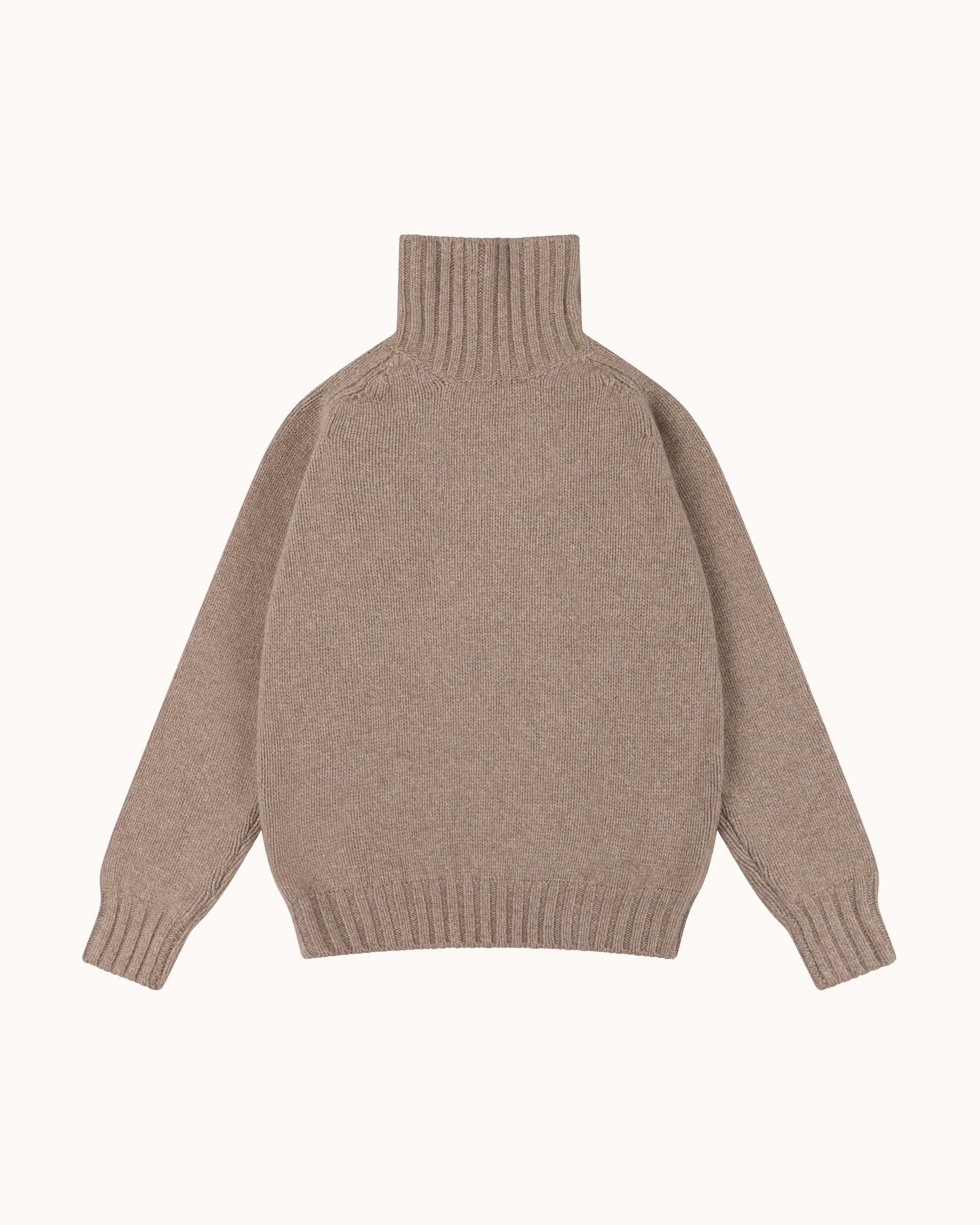 Funnel Neck Sweater - Oatmeal