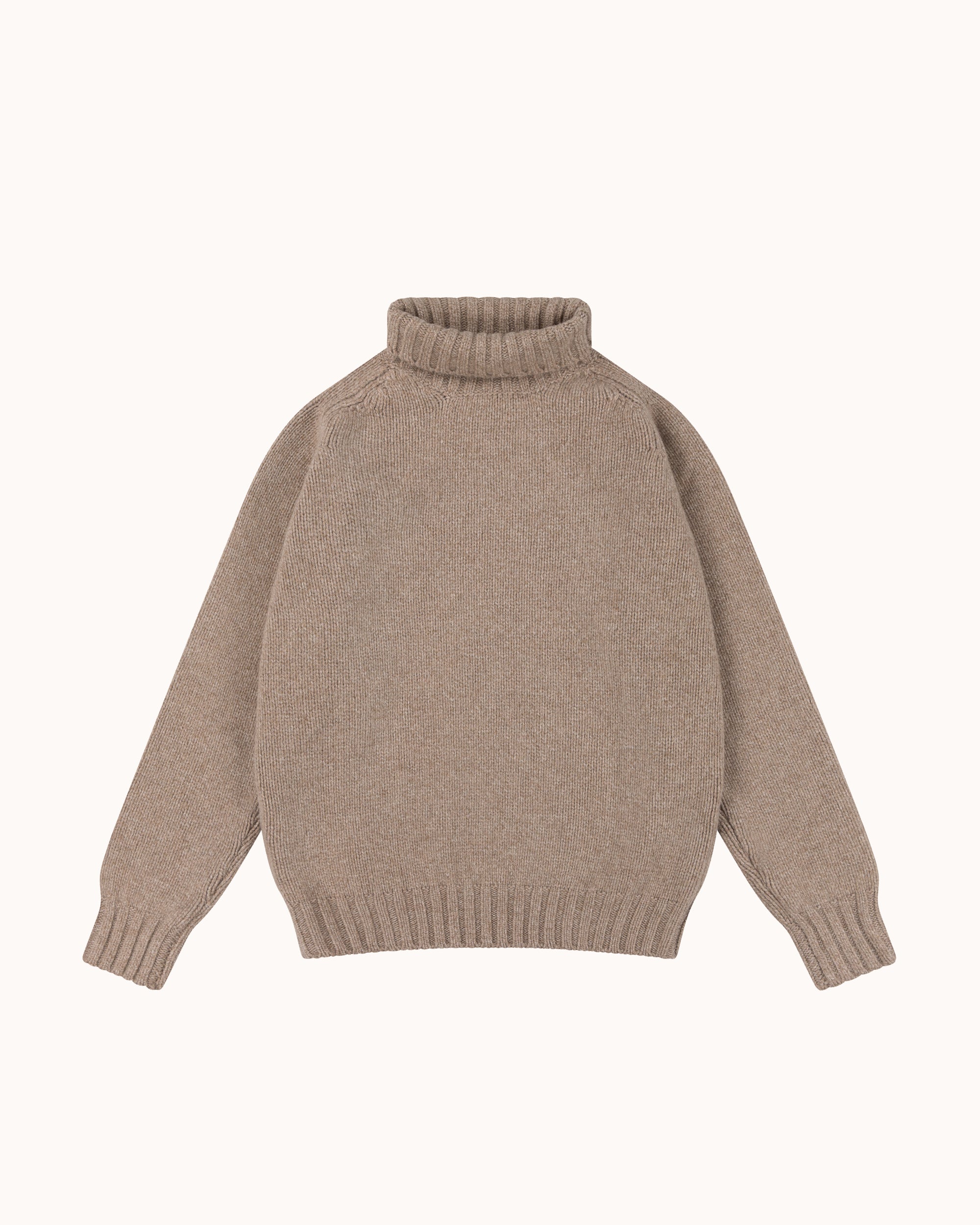Funnel Neck Sweater - Oatmeal