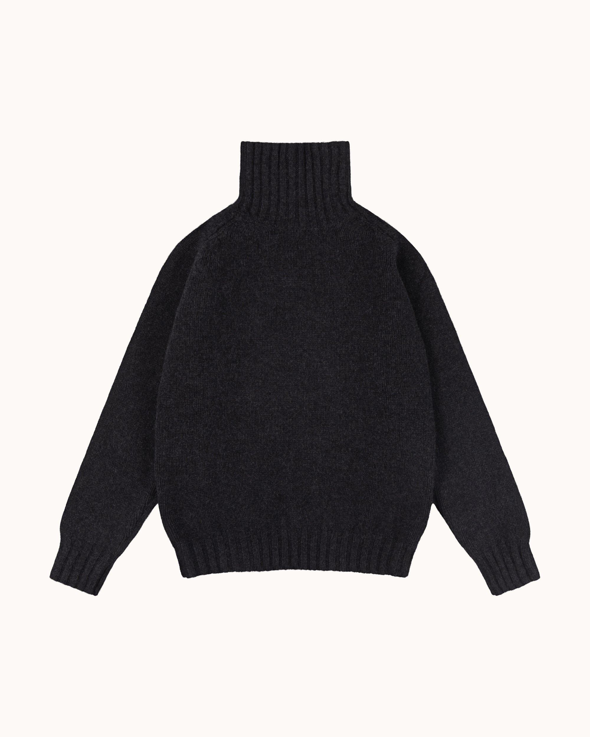 Funnel Neck Sweater - Charcoal