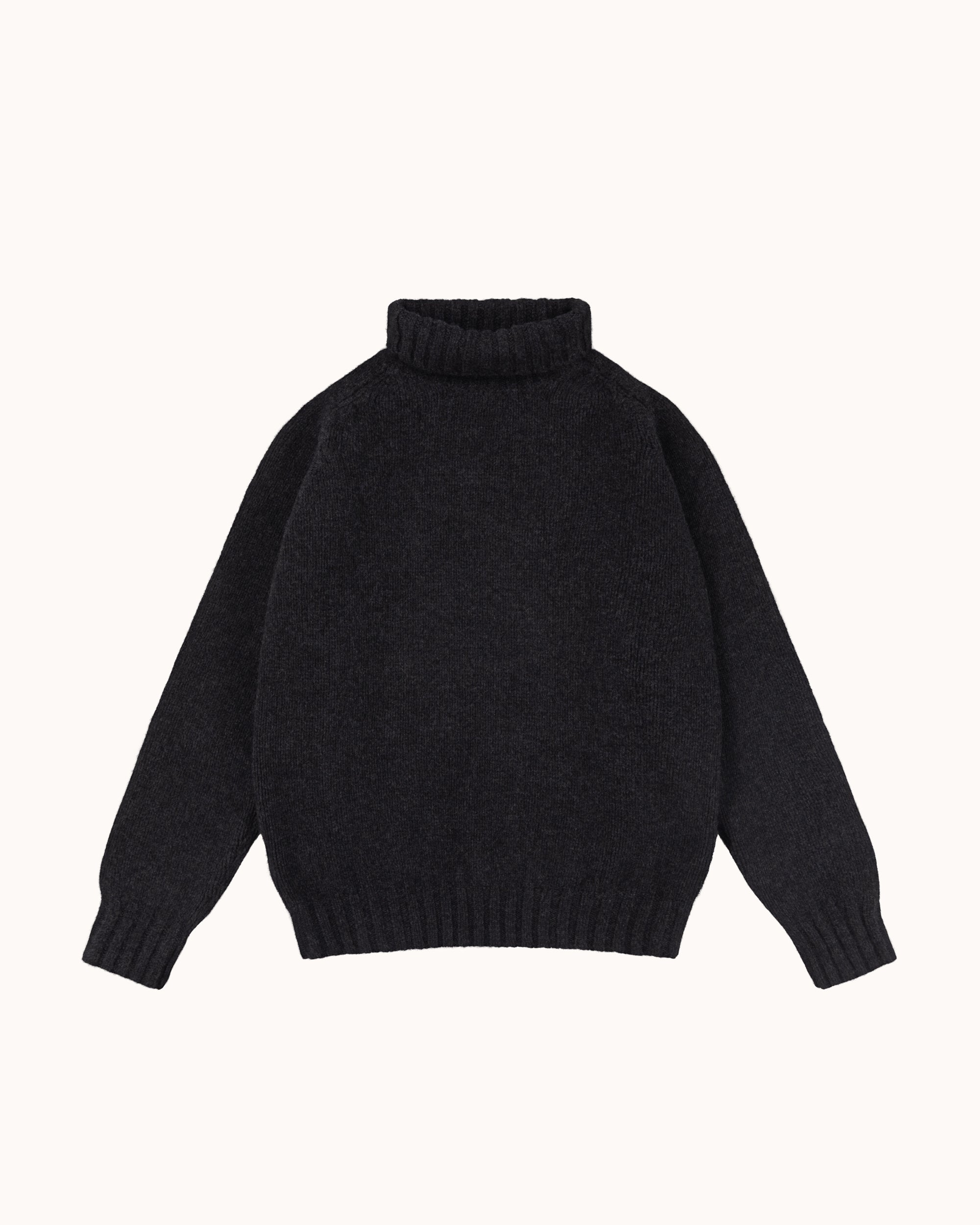Funnel Neck Sweater - Charcoal