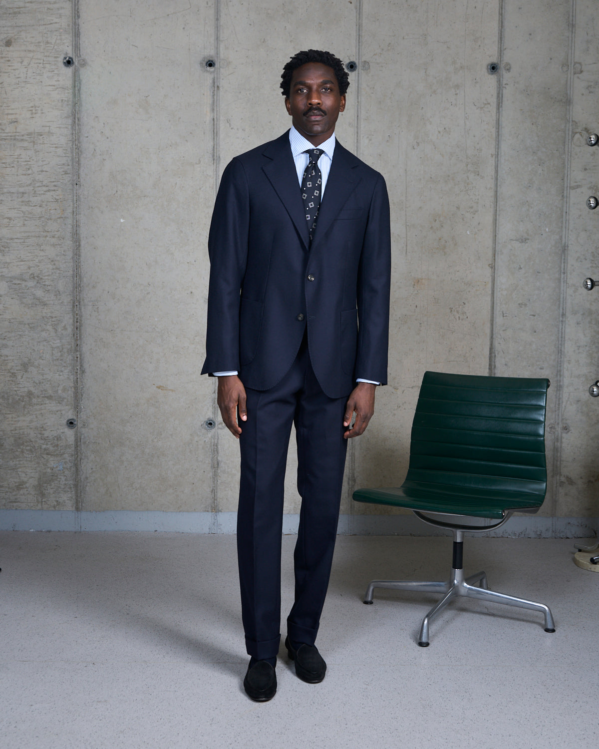 Sport Jacket - Navy Twill Wool