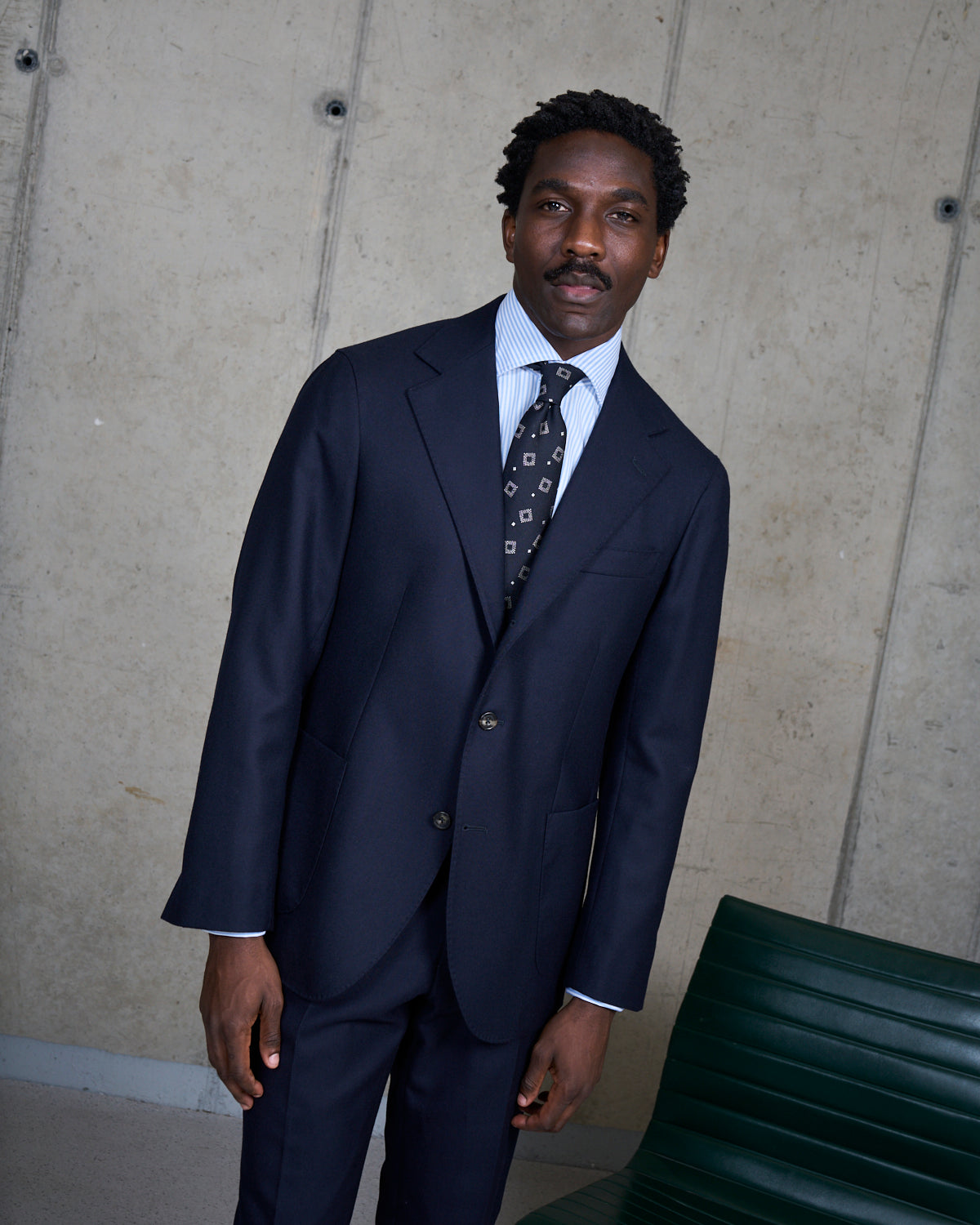 Sport Jacket - Navy Twill Wool