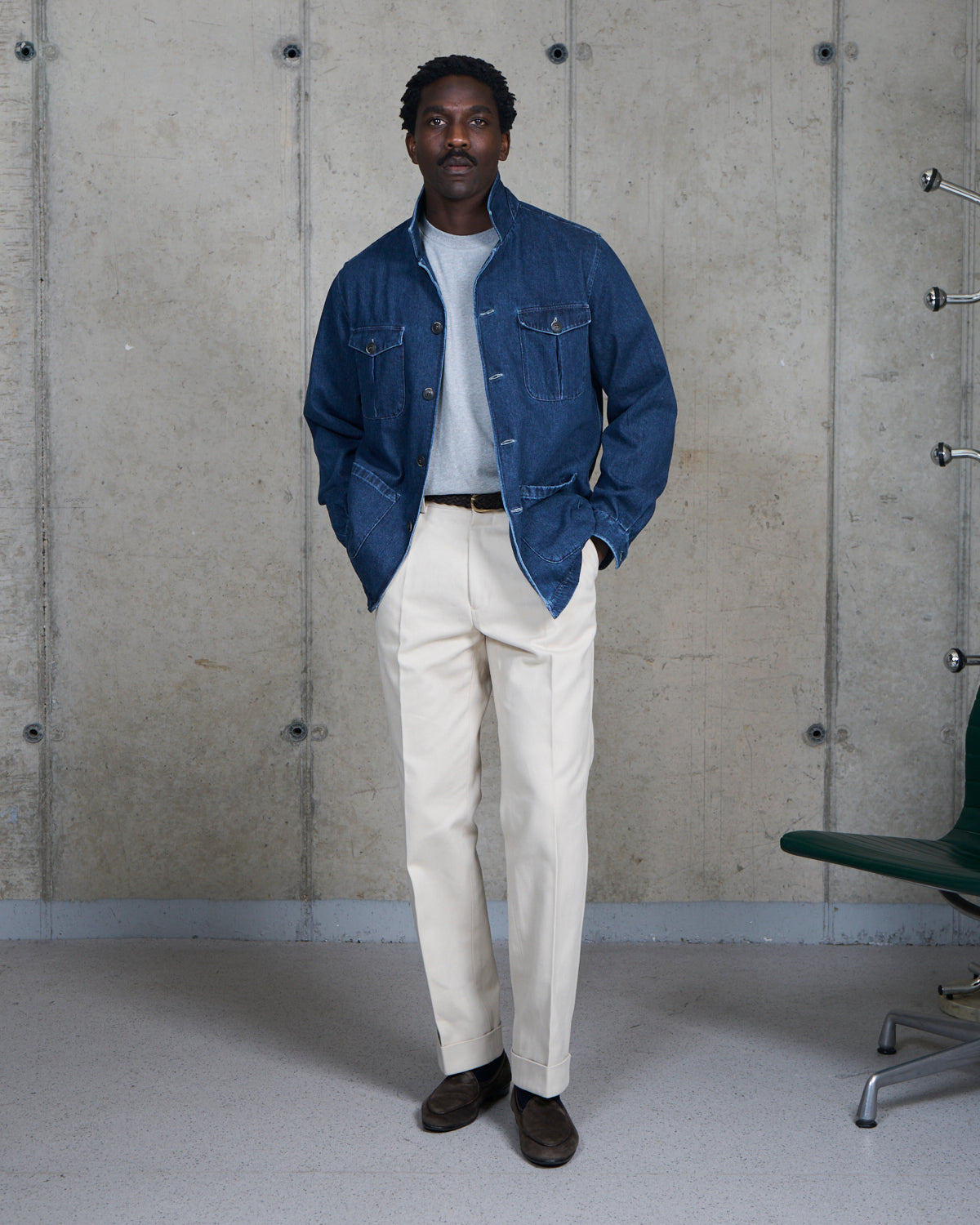 Overshirt - Mid Blue Wash Denim