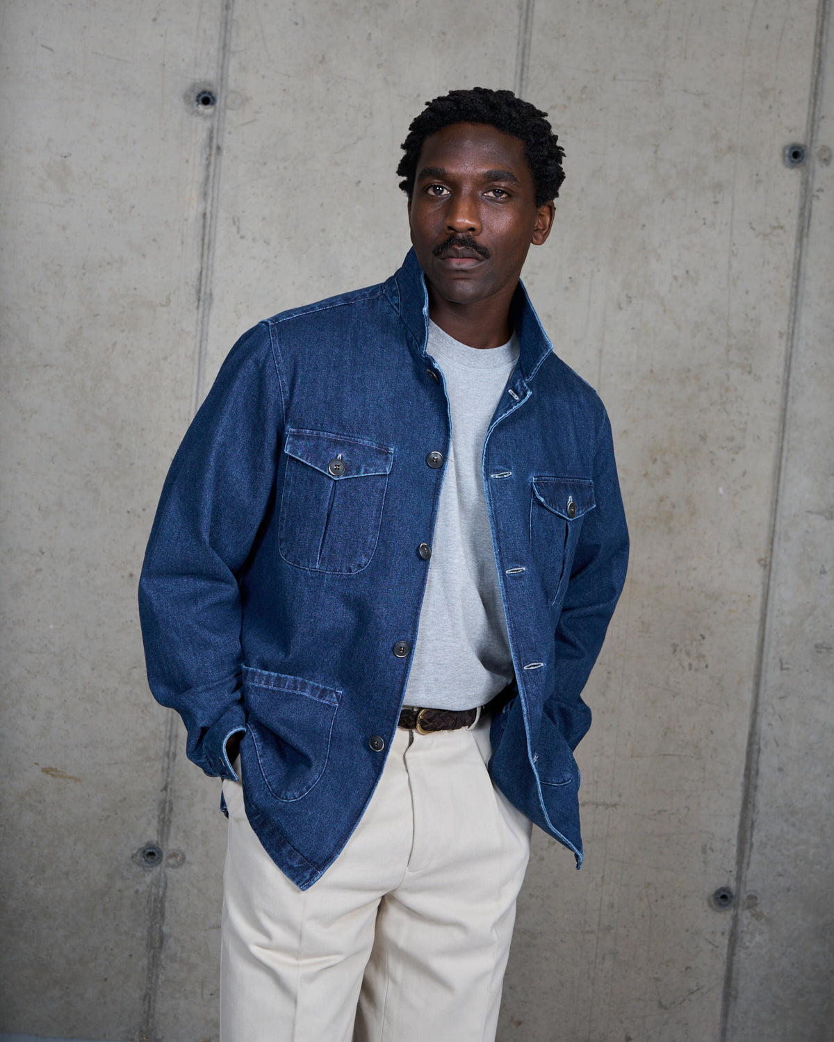 Overshirt - Mid Blue Wash Denim
