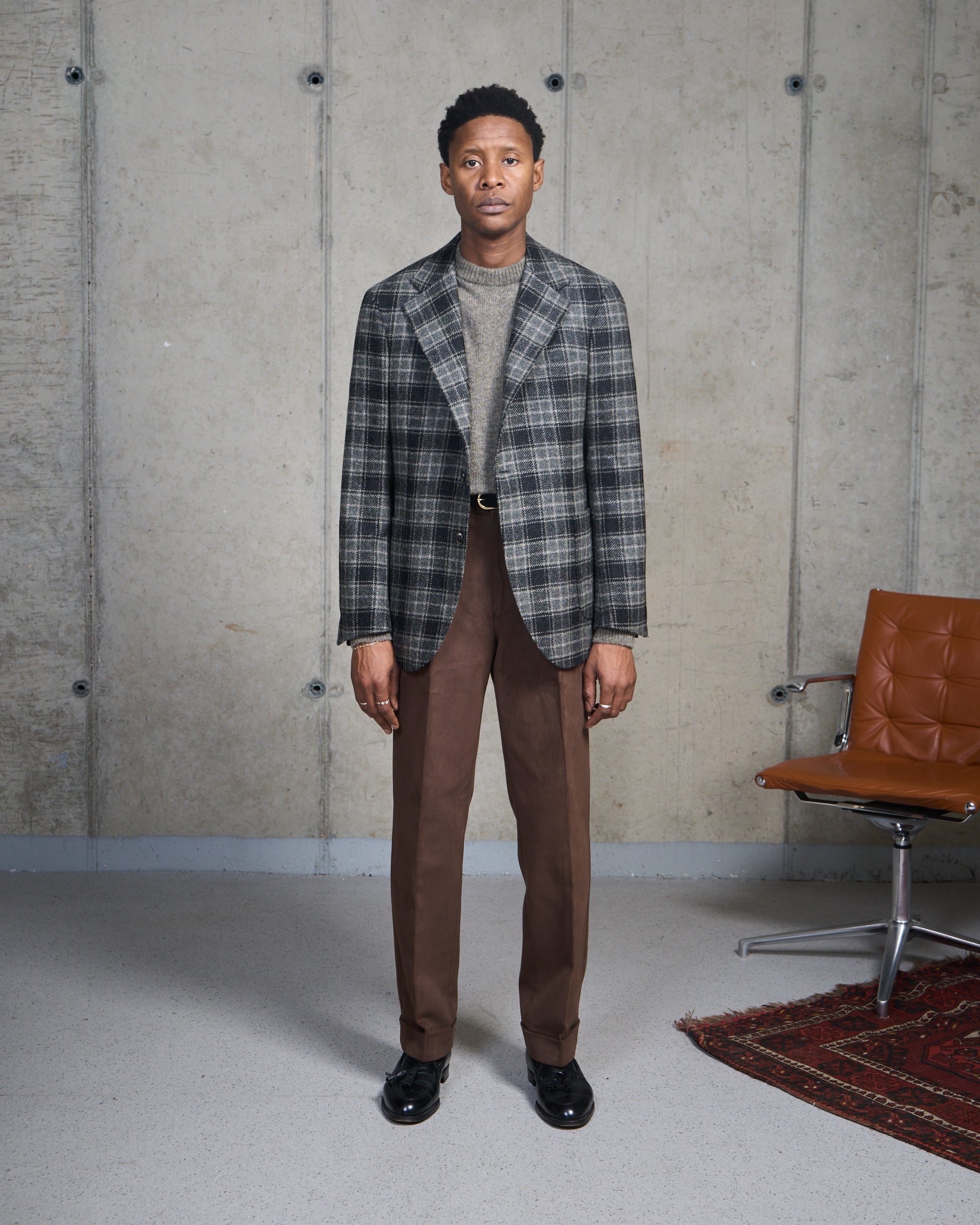 Sport Jacket - Grey Multi Check Wool