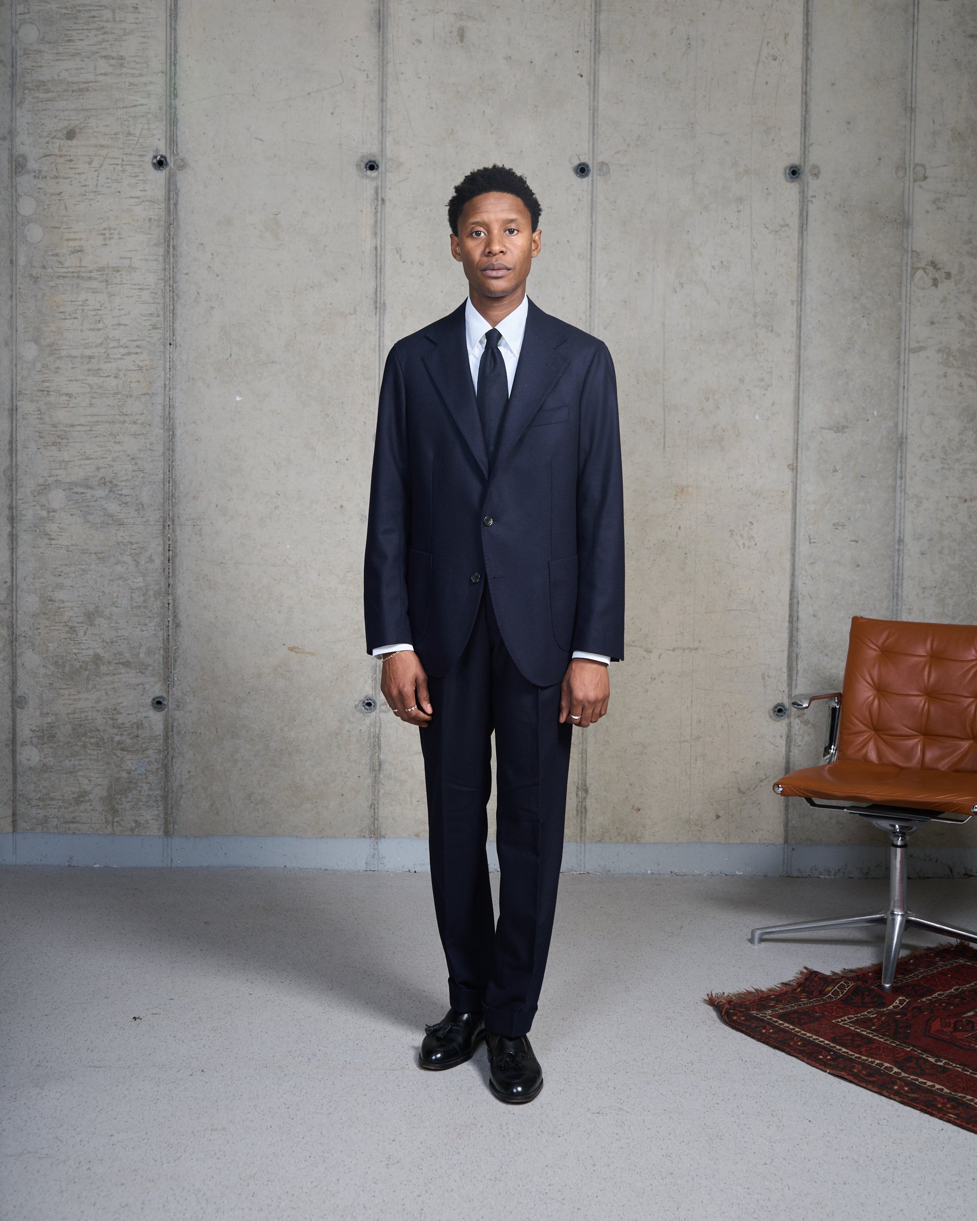 Sport Jacket - Navy Woollen Flannel