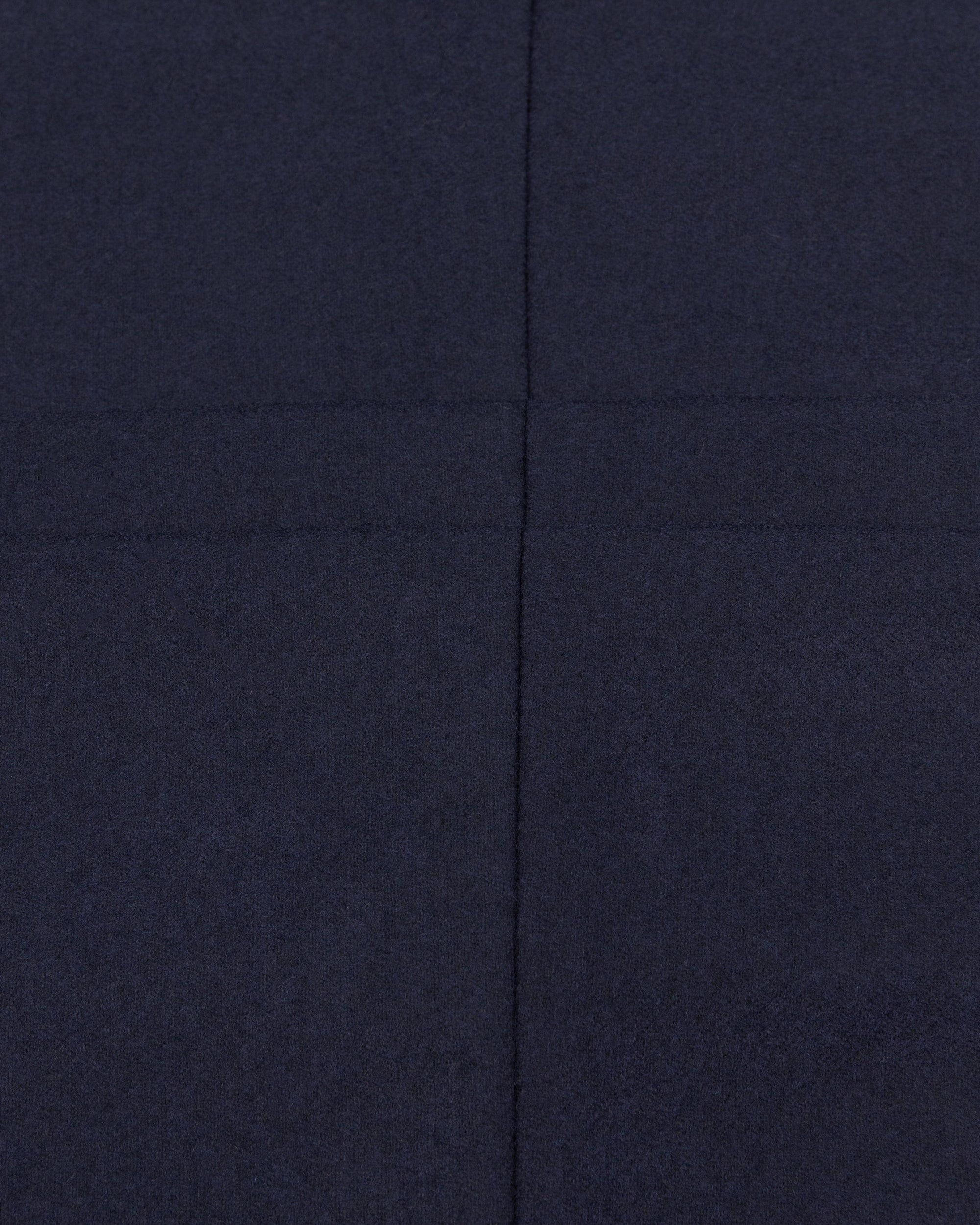 Relaxed Pleated Trouser - Navy Woollen Flannel