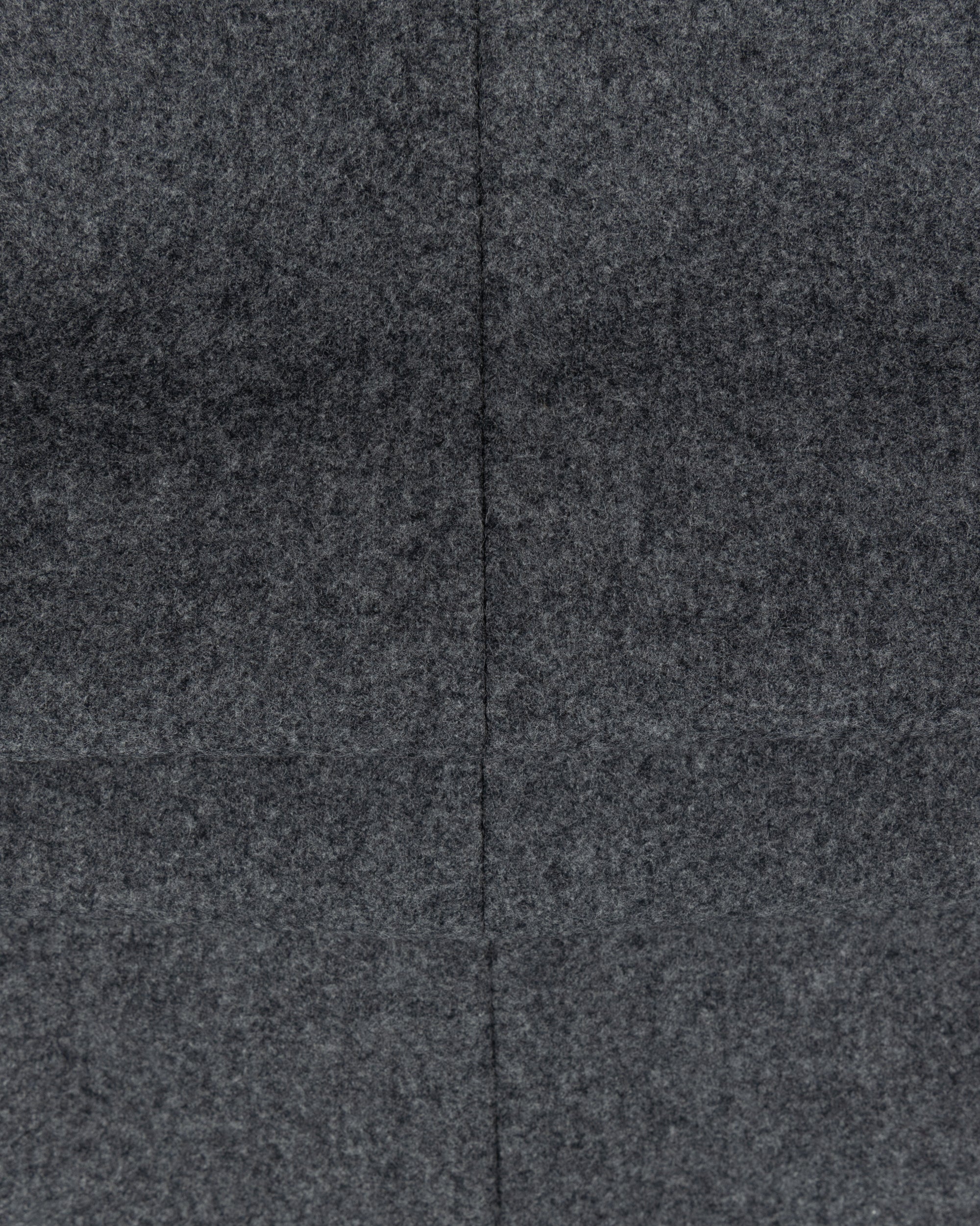 Flat Front Trouser - Mid Grey Woollen Flannel