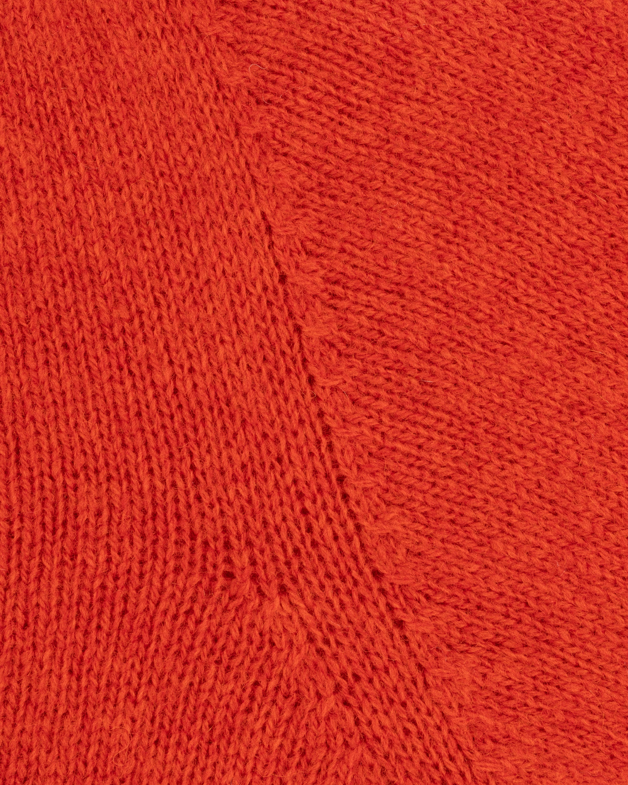 Shetland Wool Crew Neck Sweater - Red