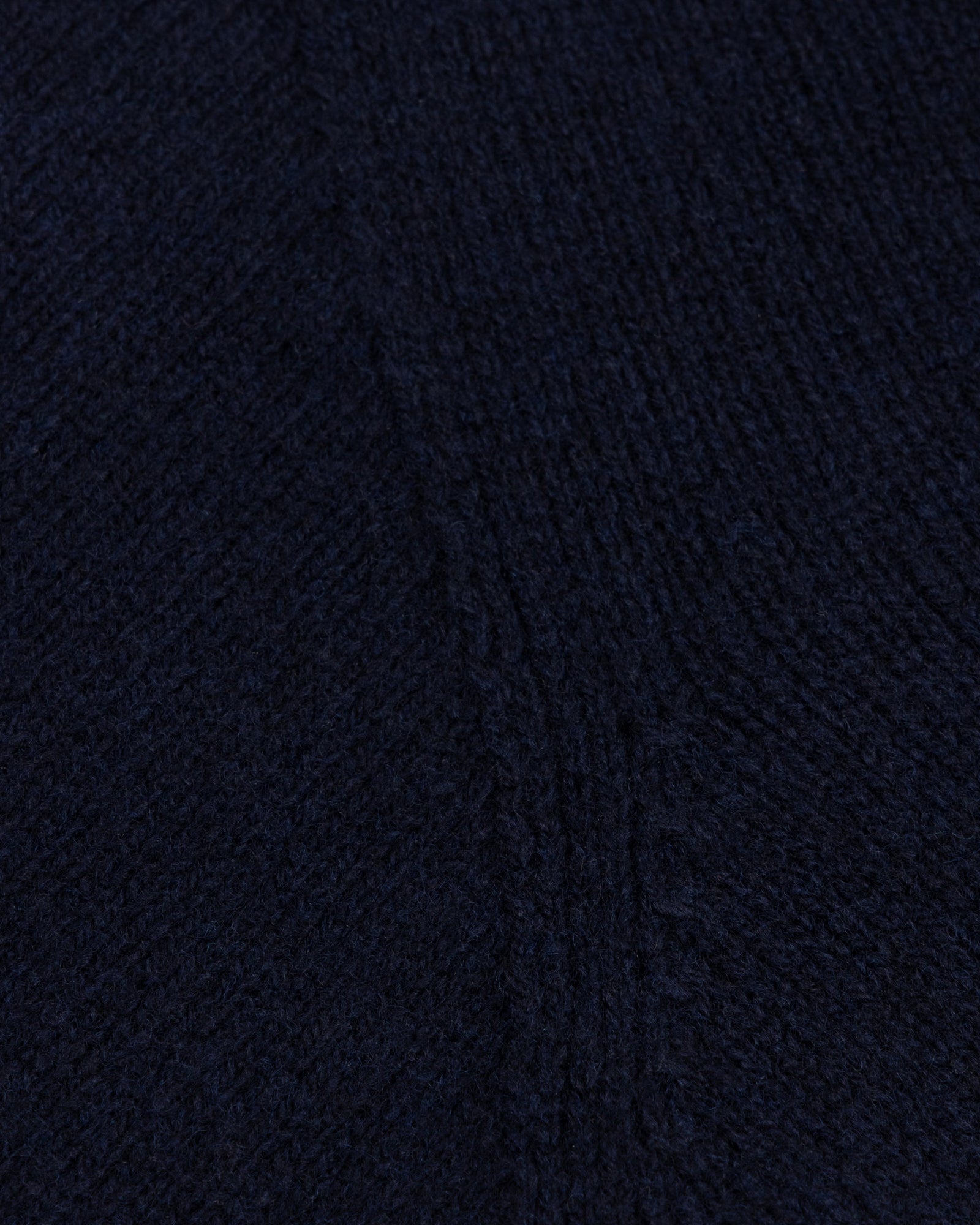 Lambswool Roll Neck Sweater - Navy