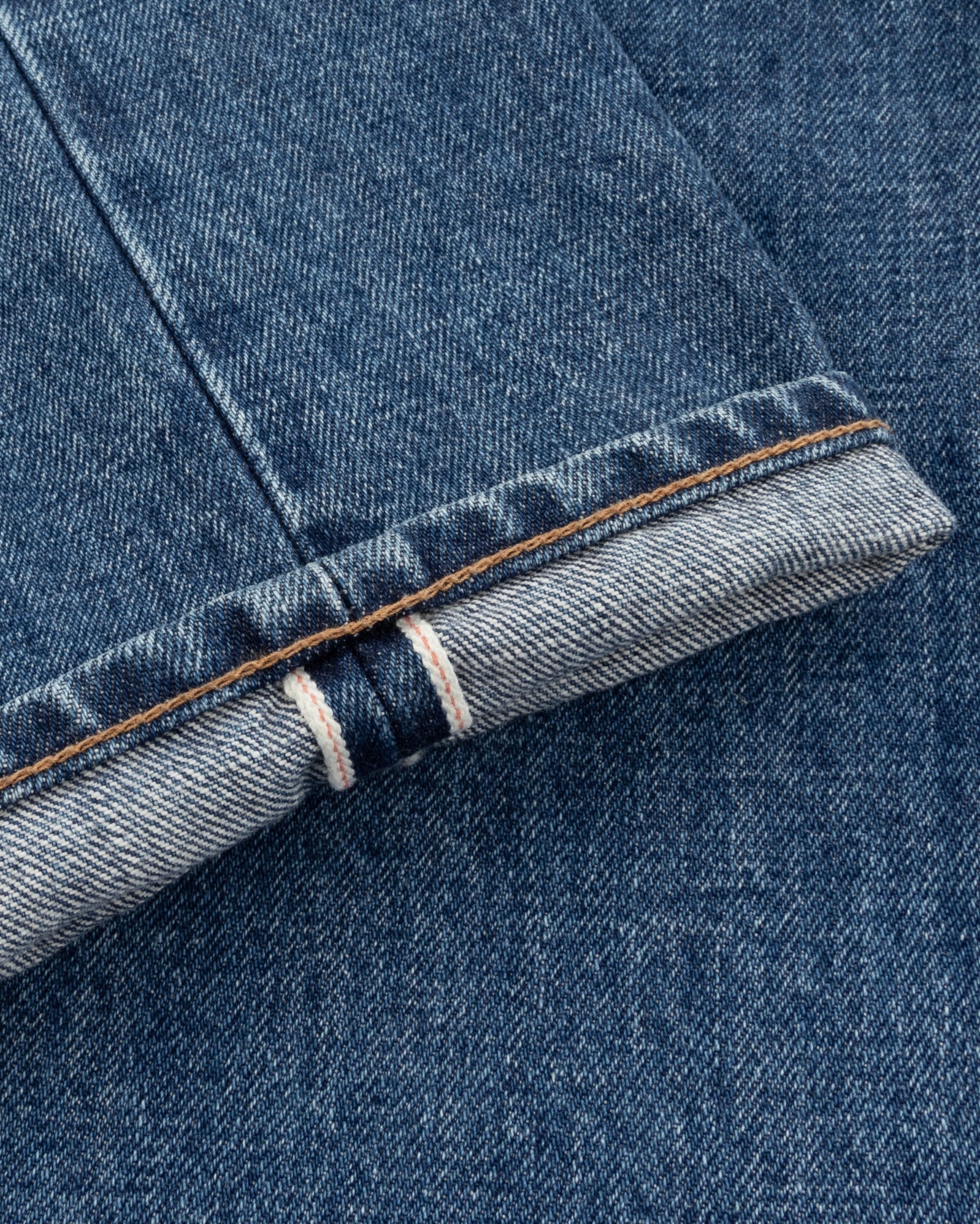 High Rise Japanese Selvedge Denim - Light Blue Wash