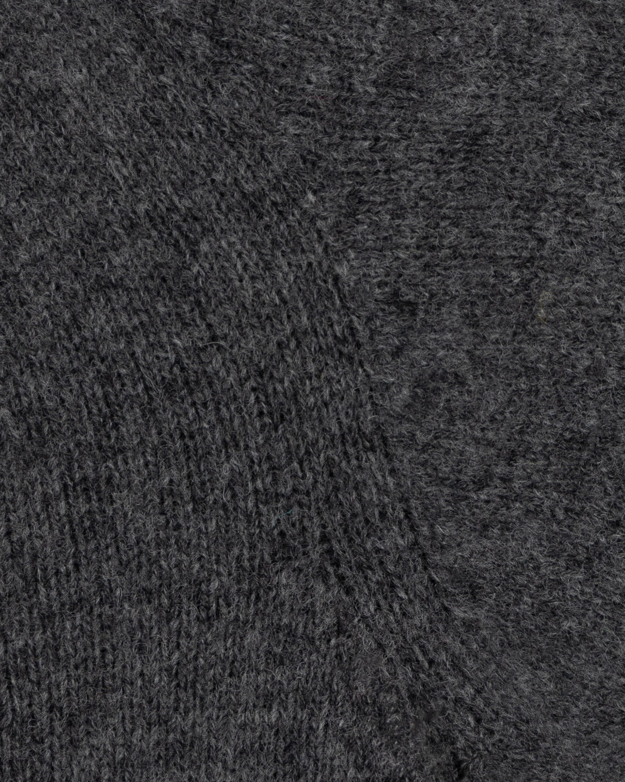Shetland Wool Crew Neck Sweater - Basalt