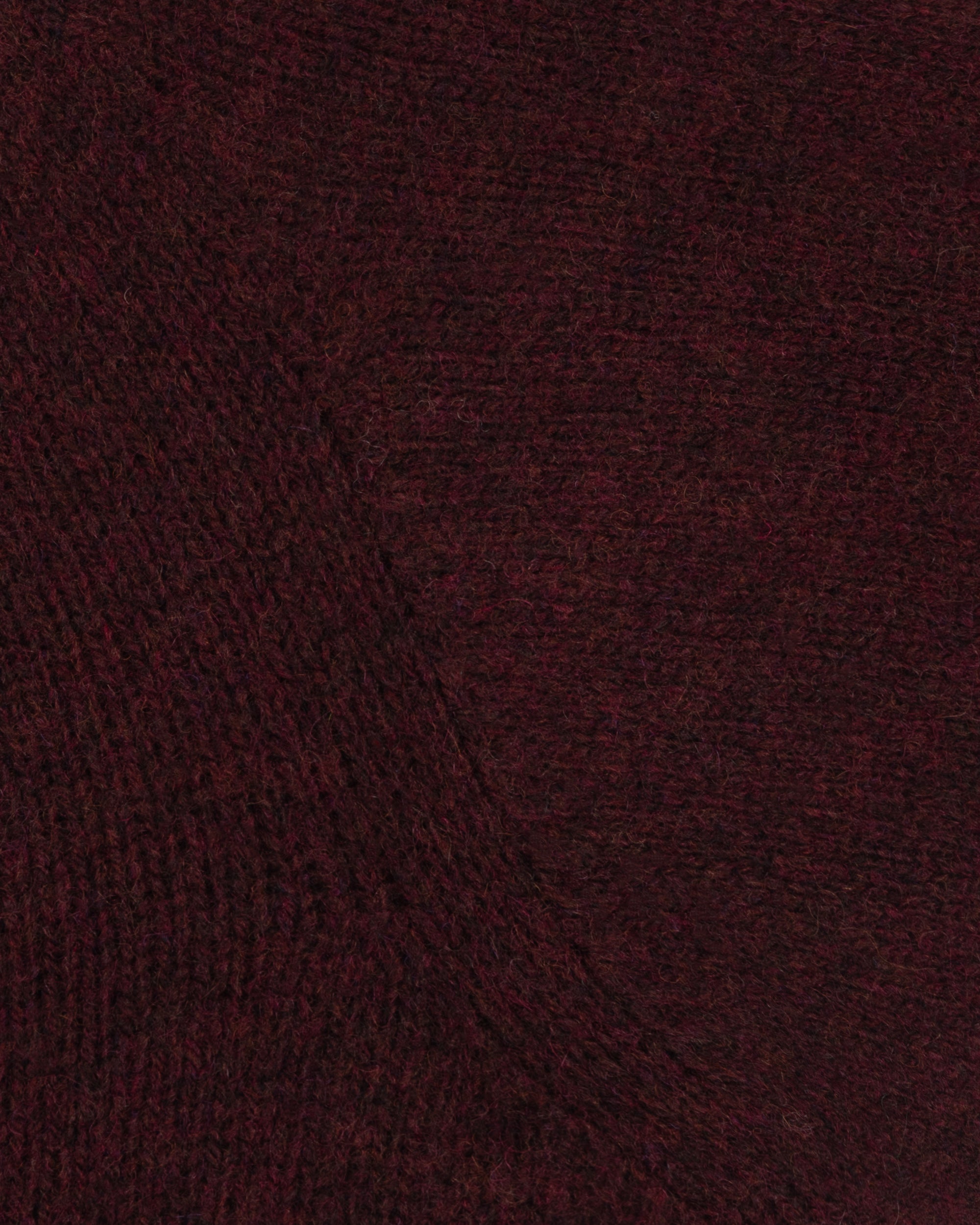 Shetland Wool Crew Neck Sweater - Beetroot