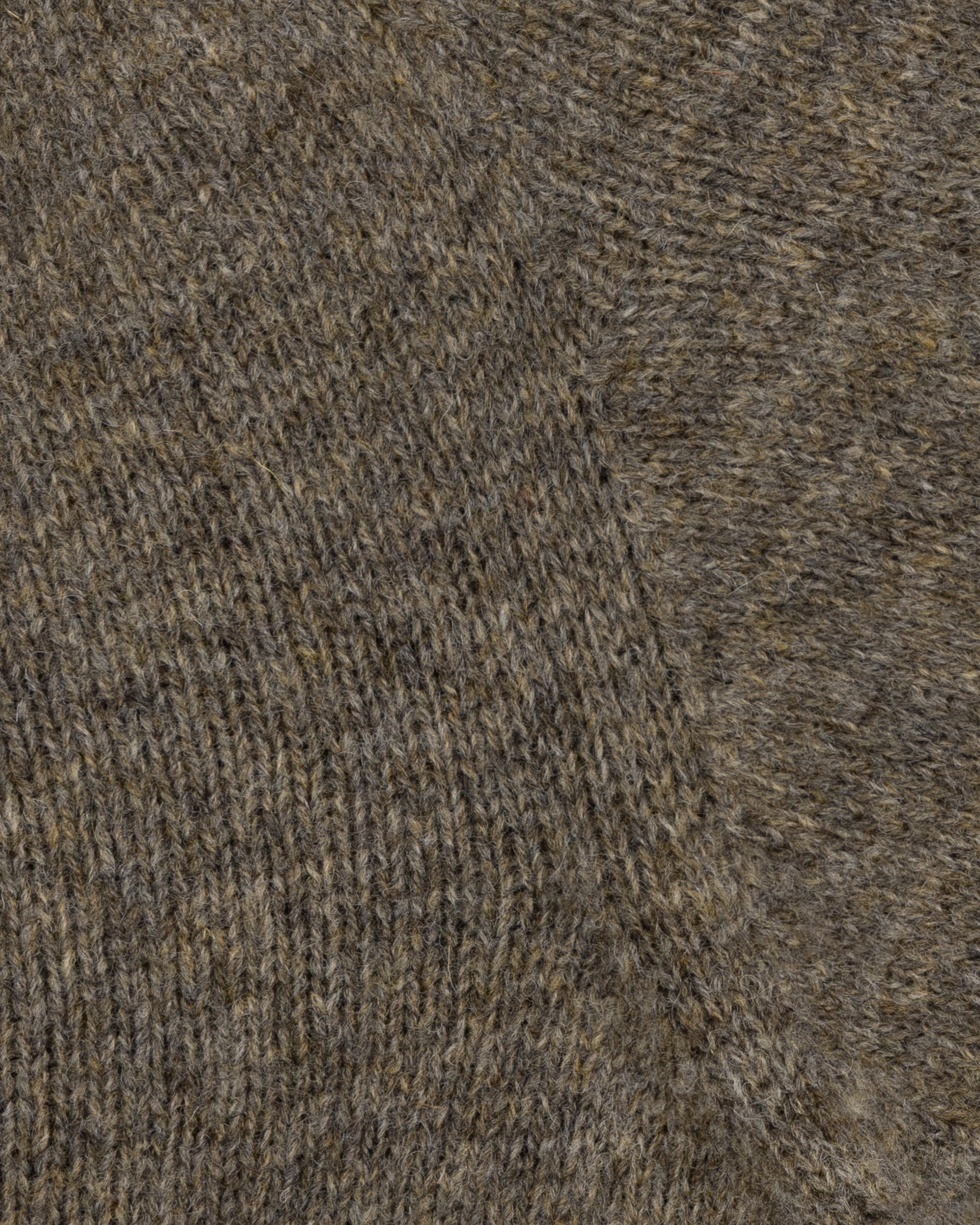 Shetland Wool Crew Neck Sweater - Fossil