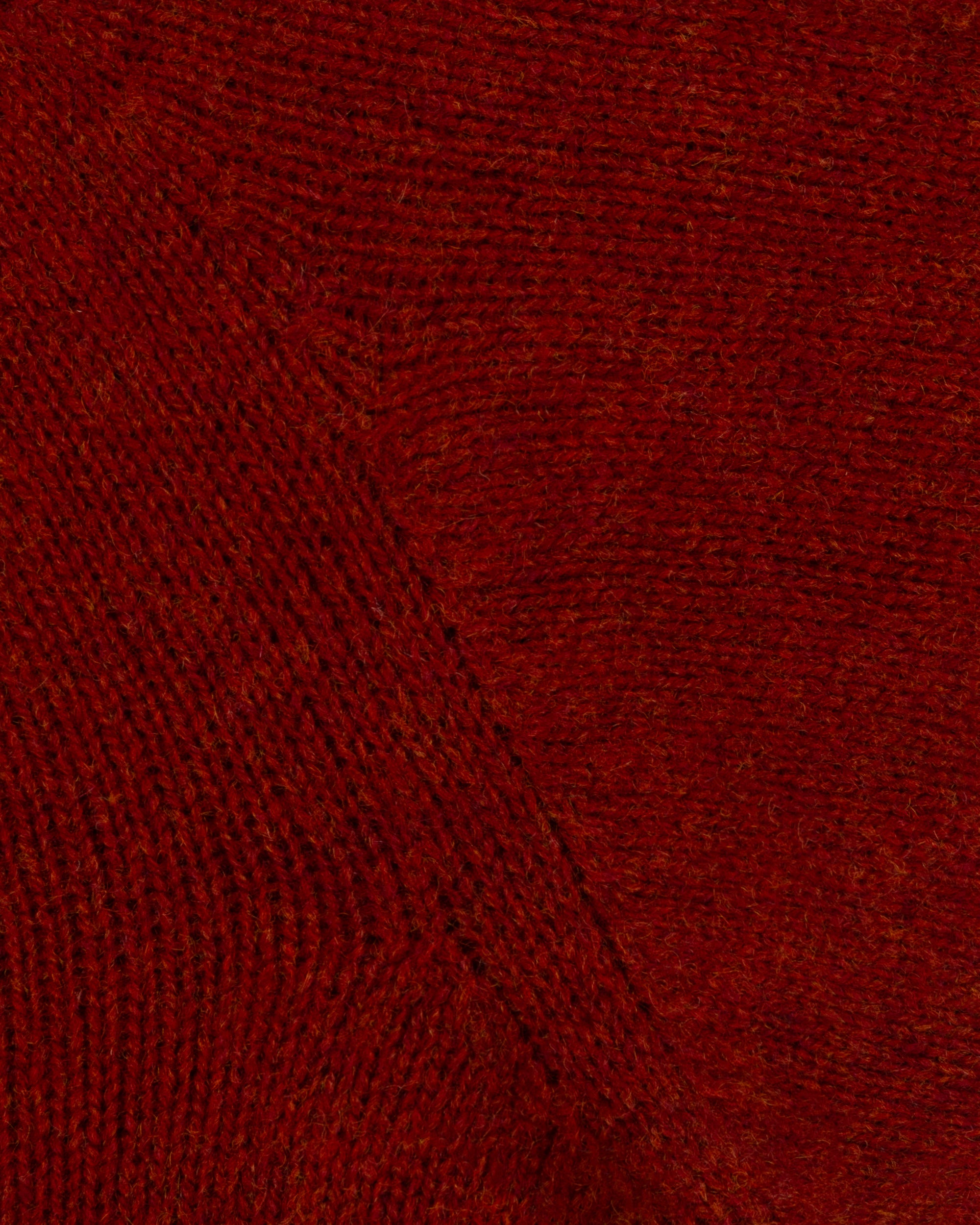 Shetland Wool Crew Neck Sweater - Madder