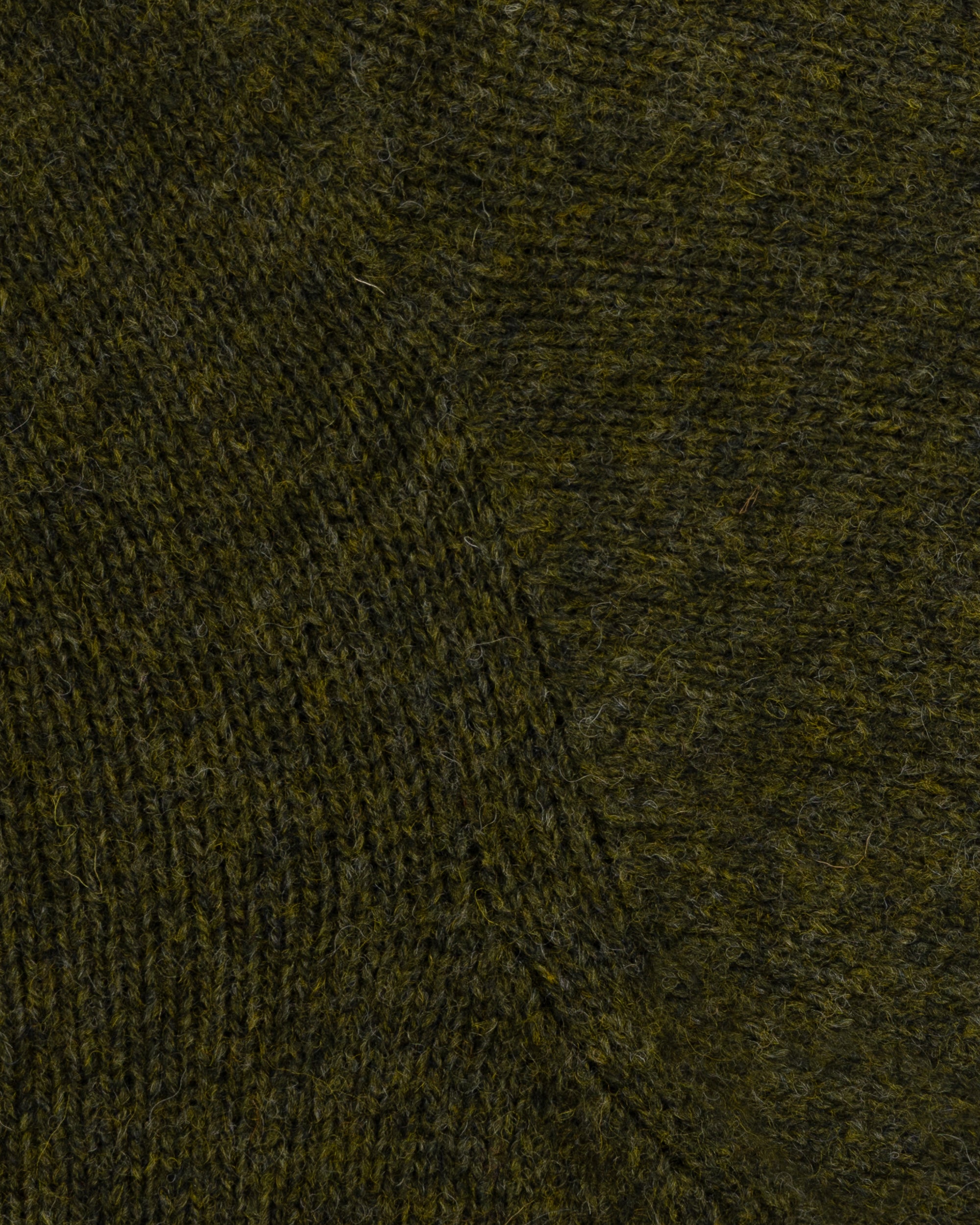 Shetland Wool Crew Neck Sweater - Scots Pine