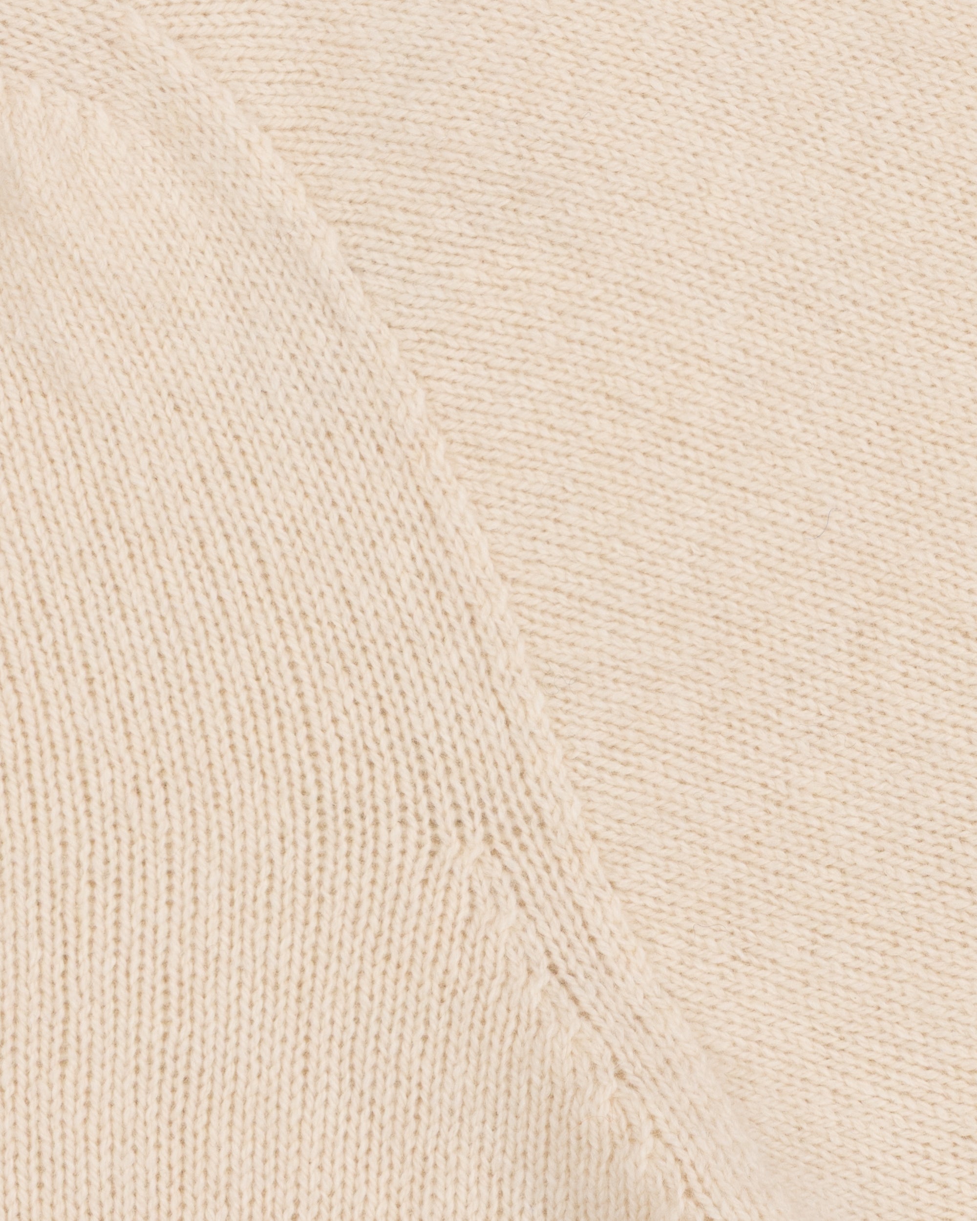 Lambswool Roll Neck Sweater - Chalk