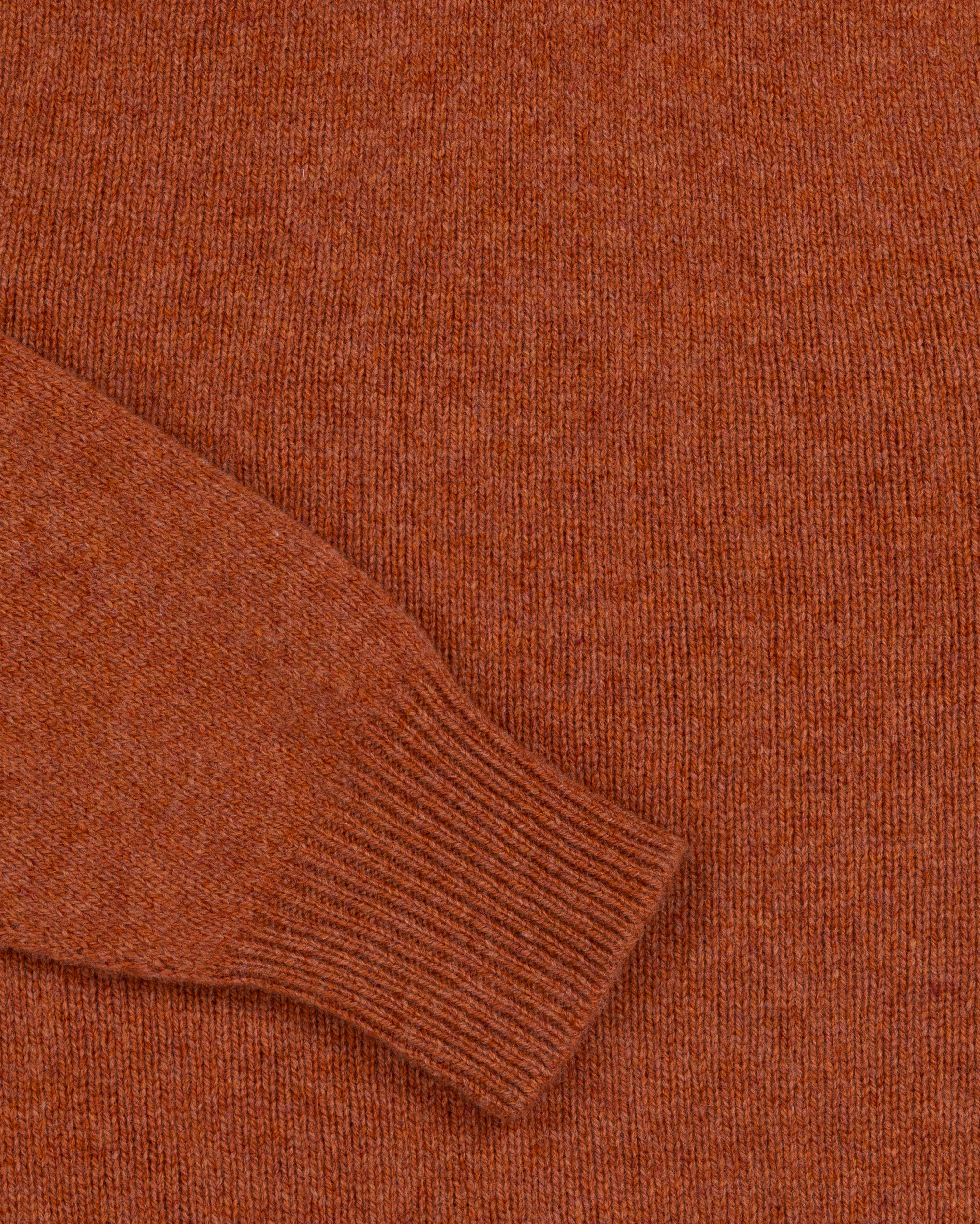 Lambswool Roll Neck Sweater - Ochre