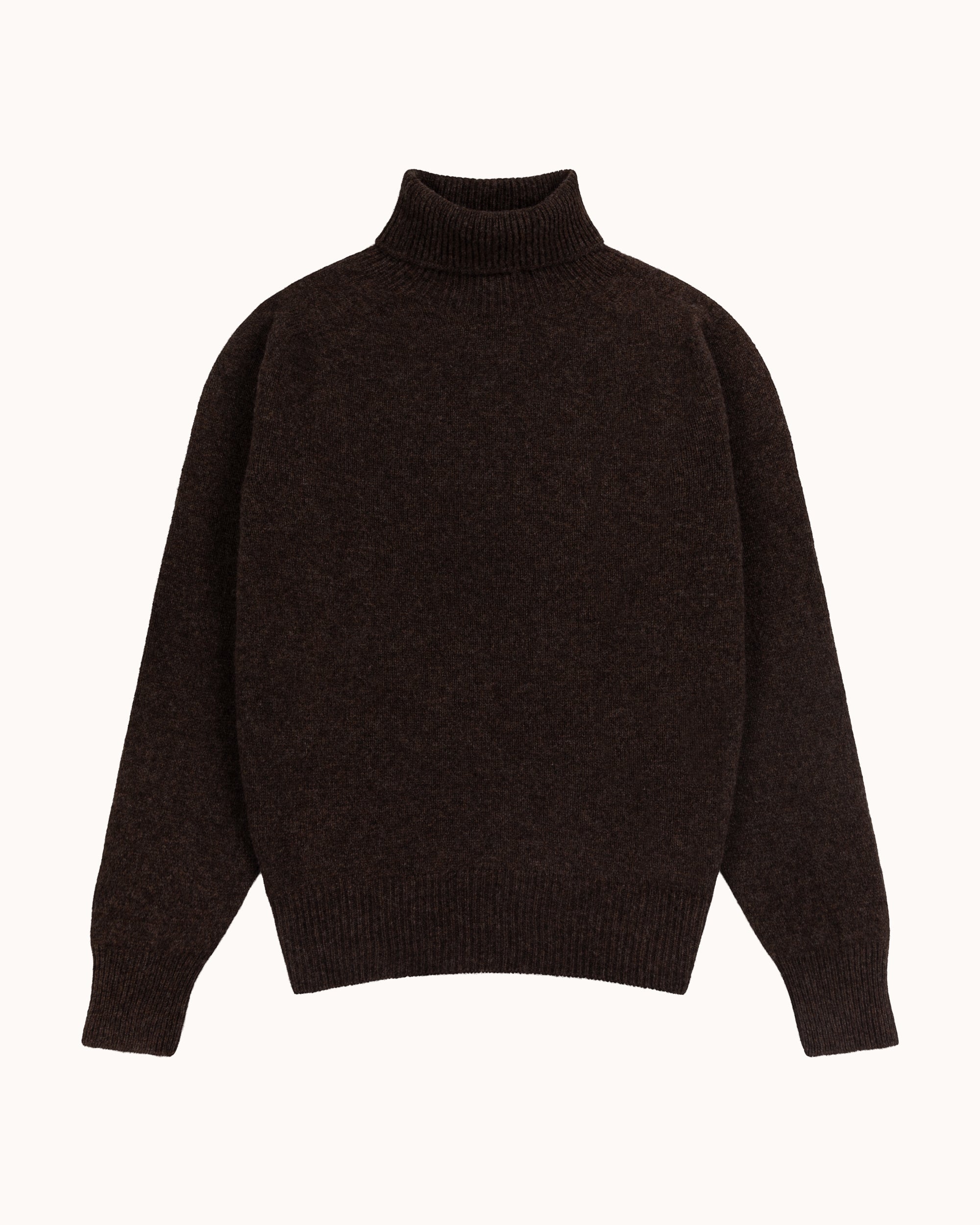 Lambswool Roll Neck Sweater - Porcupine