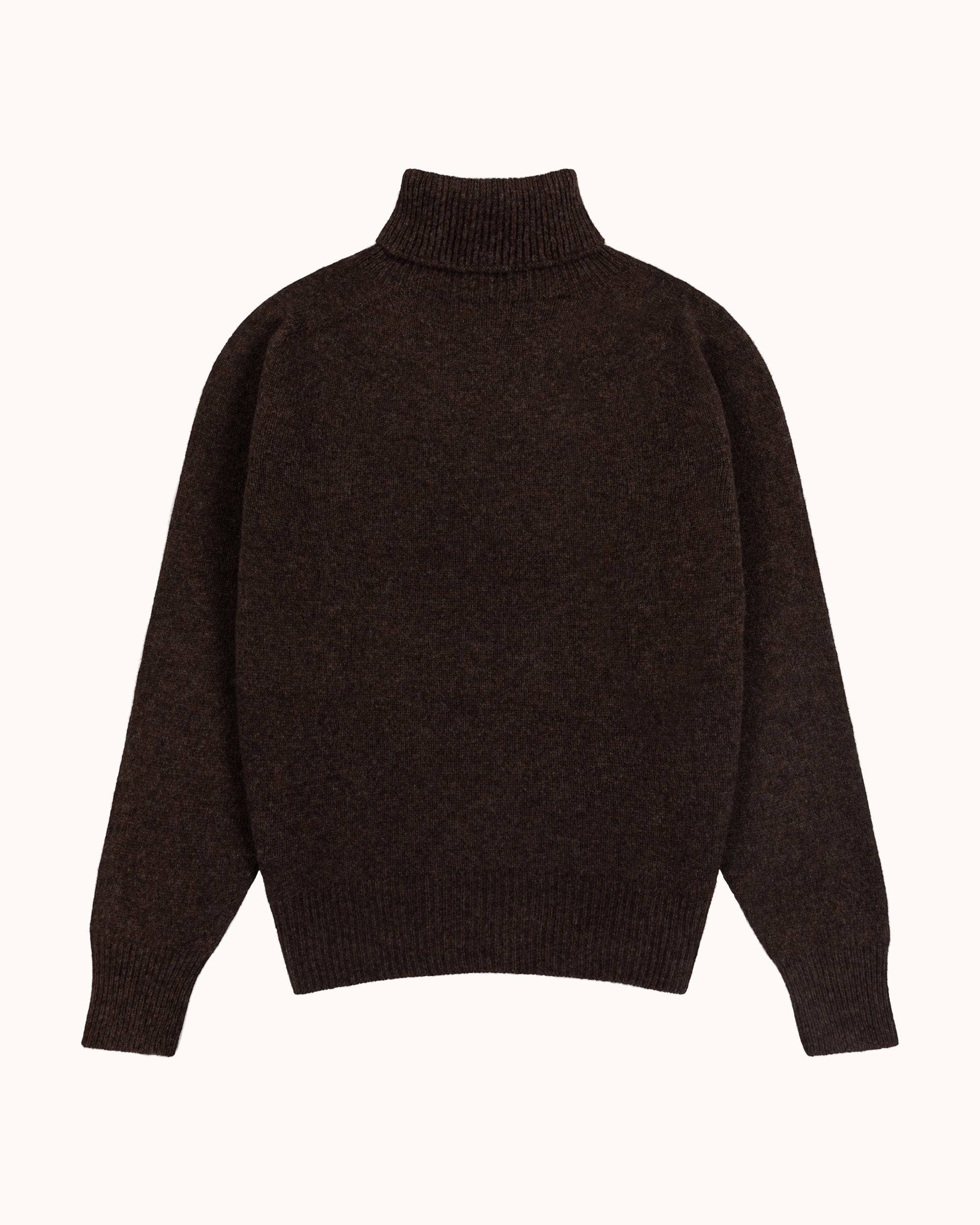 Lambswool Roll Neck Sweater - Porcupine