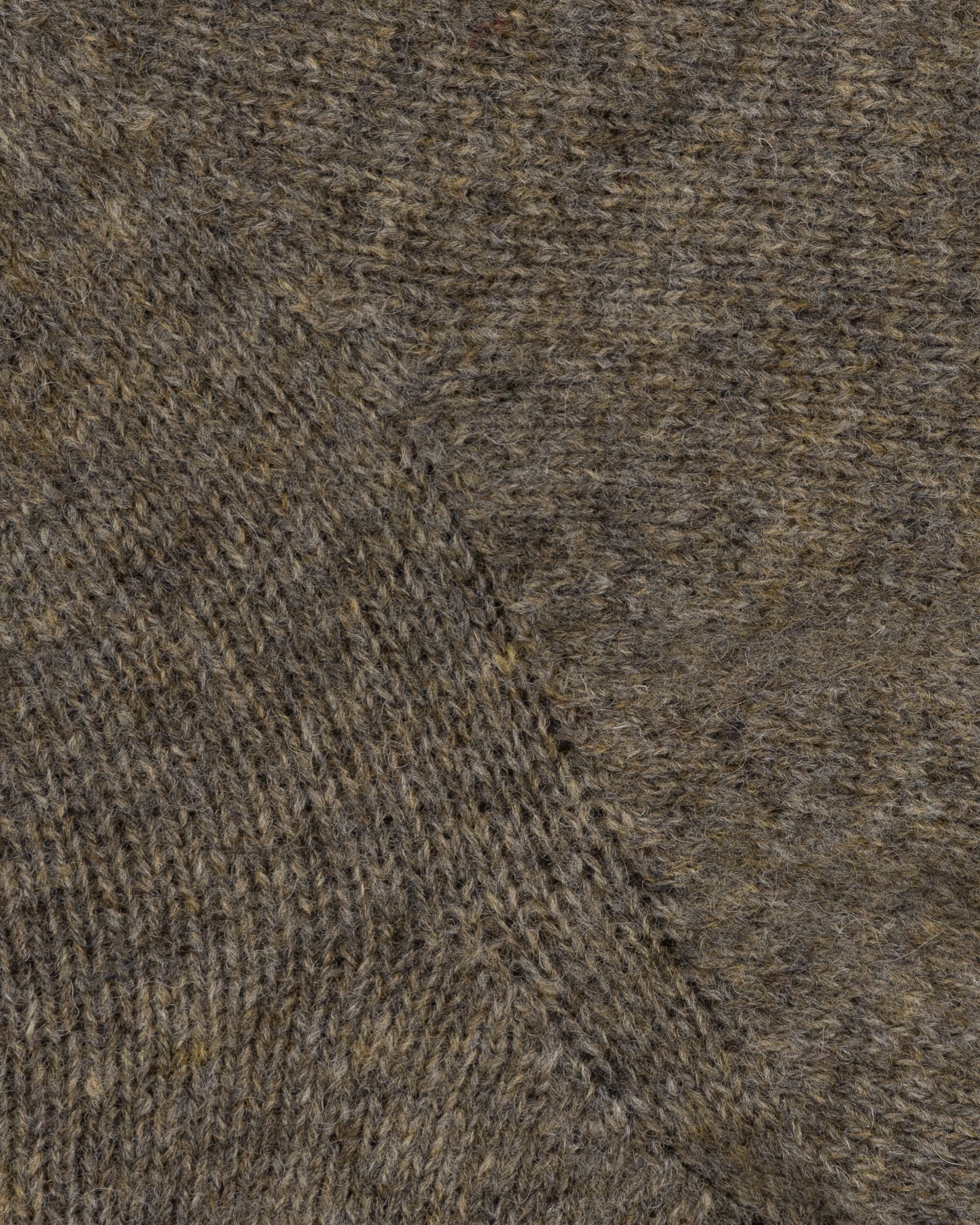 Shetland Wool V-Neck Sweater - Fossil