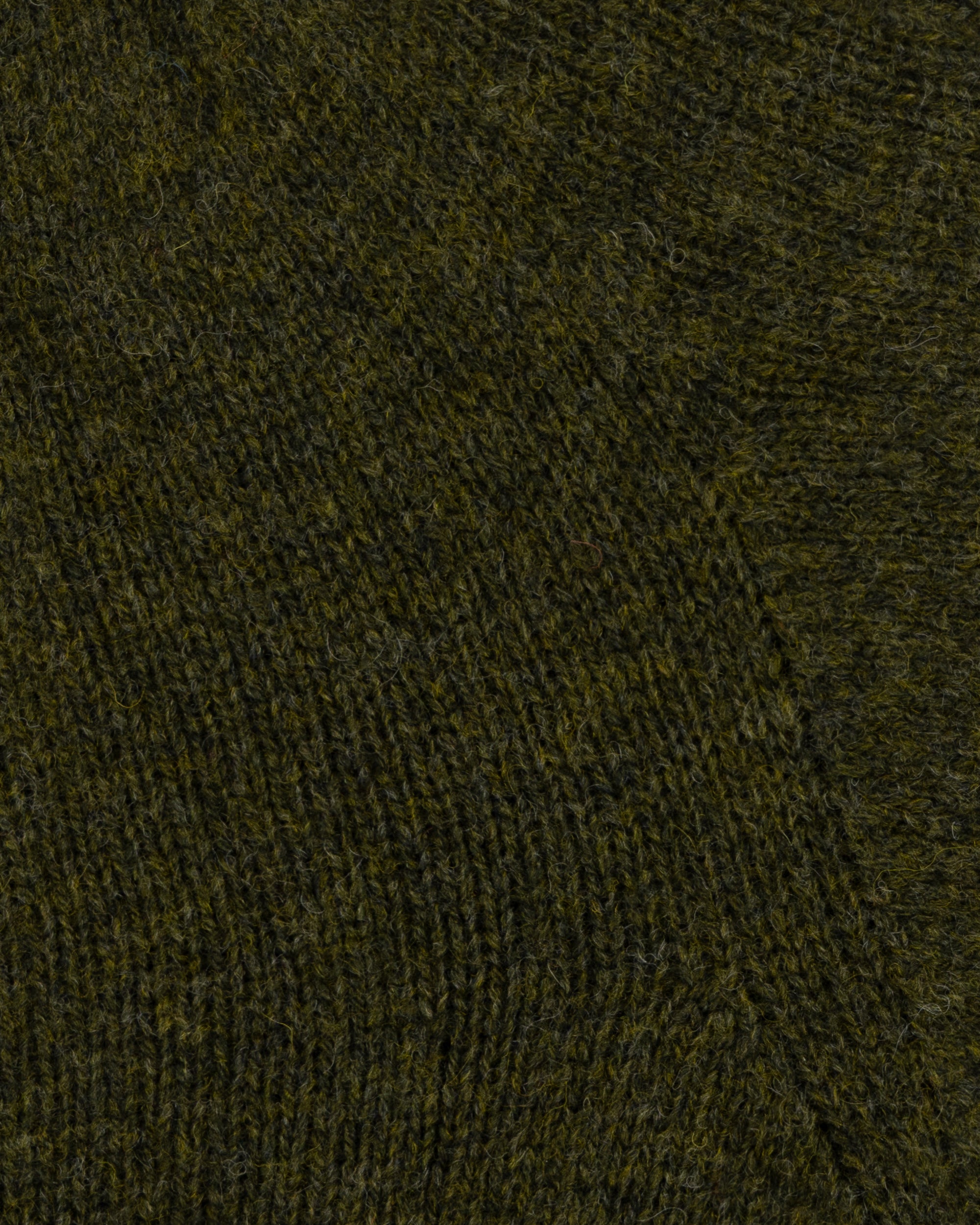 Shetland Wool V-Neck Sweater - Scots Pine