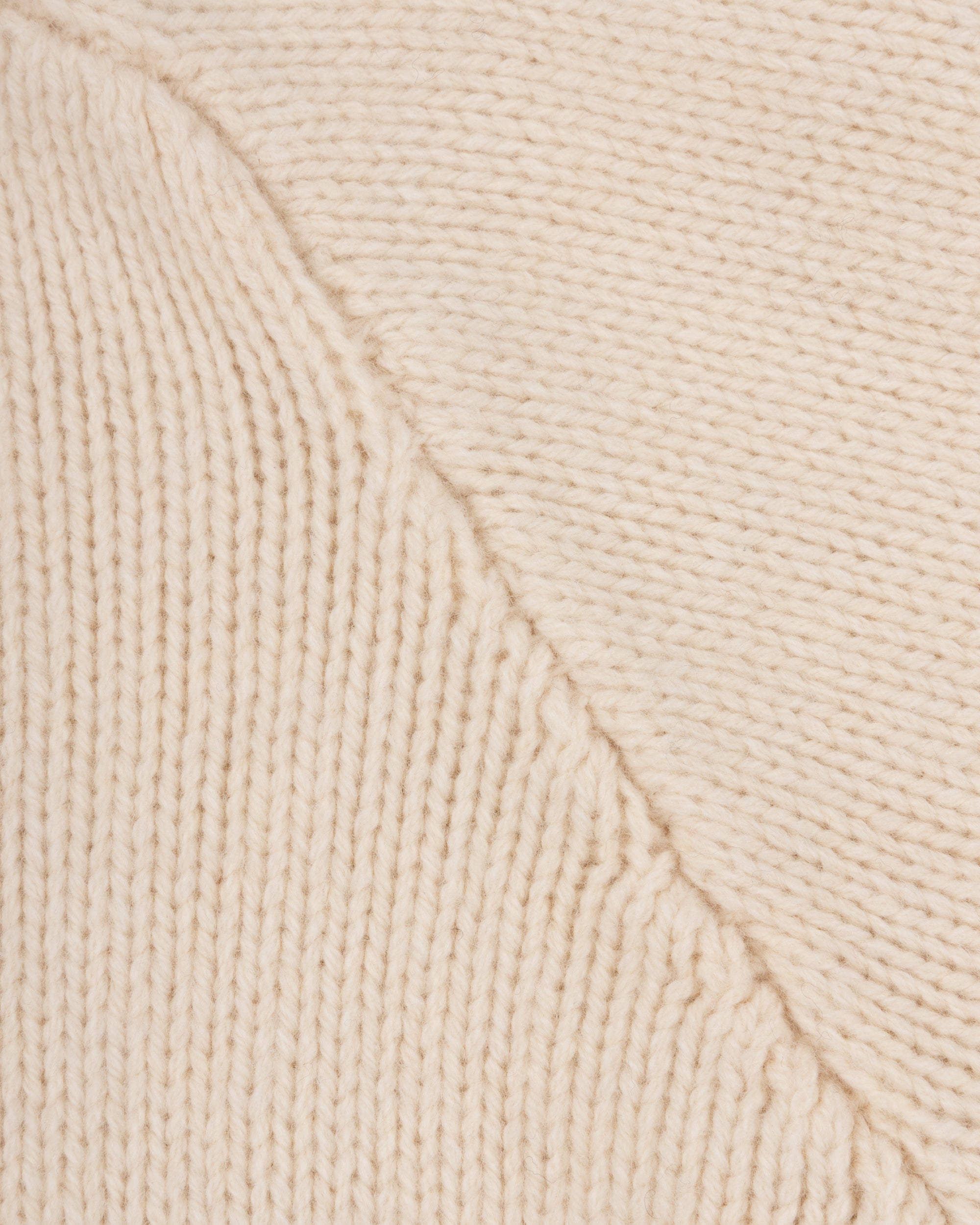 Lambswool Submariner Rollneck Sweater - Chalk