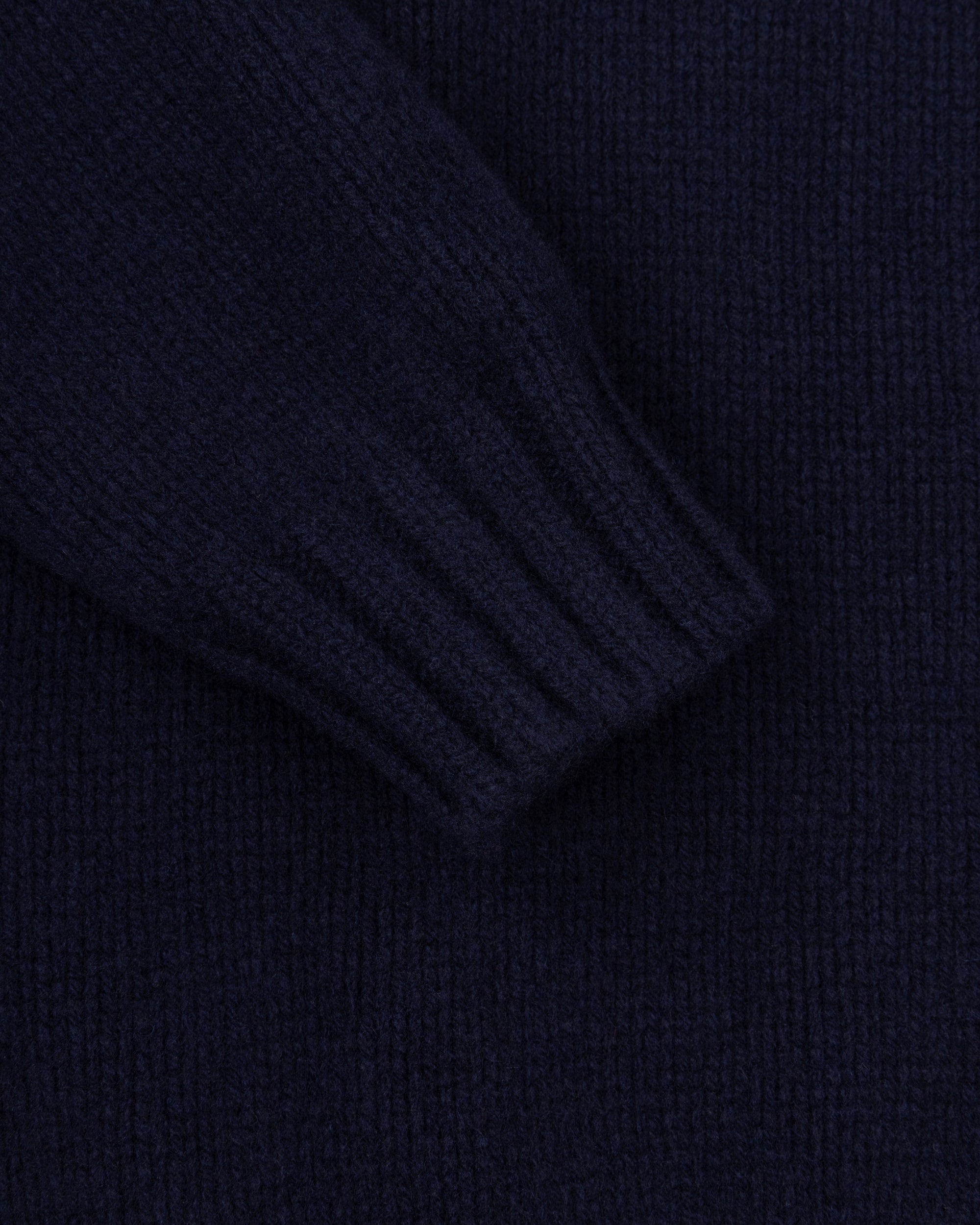 Lambswool Submariner Rollneck Sweater - Navy