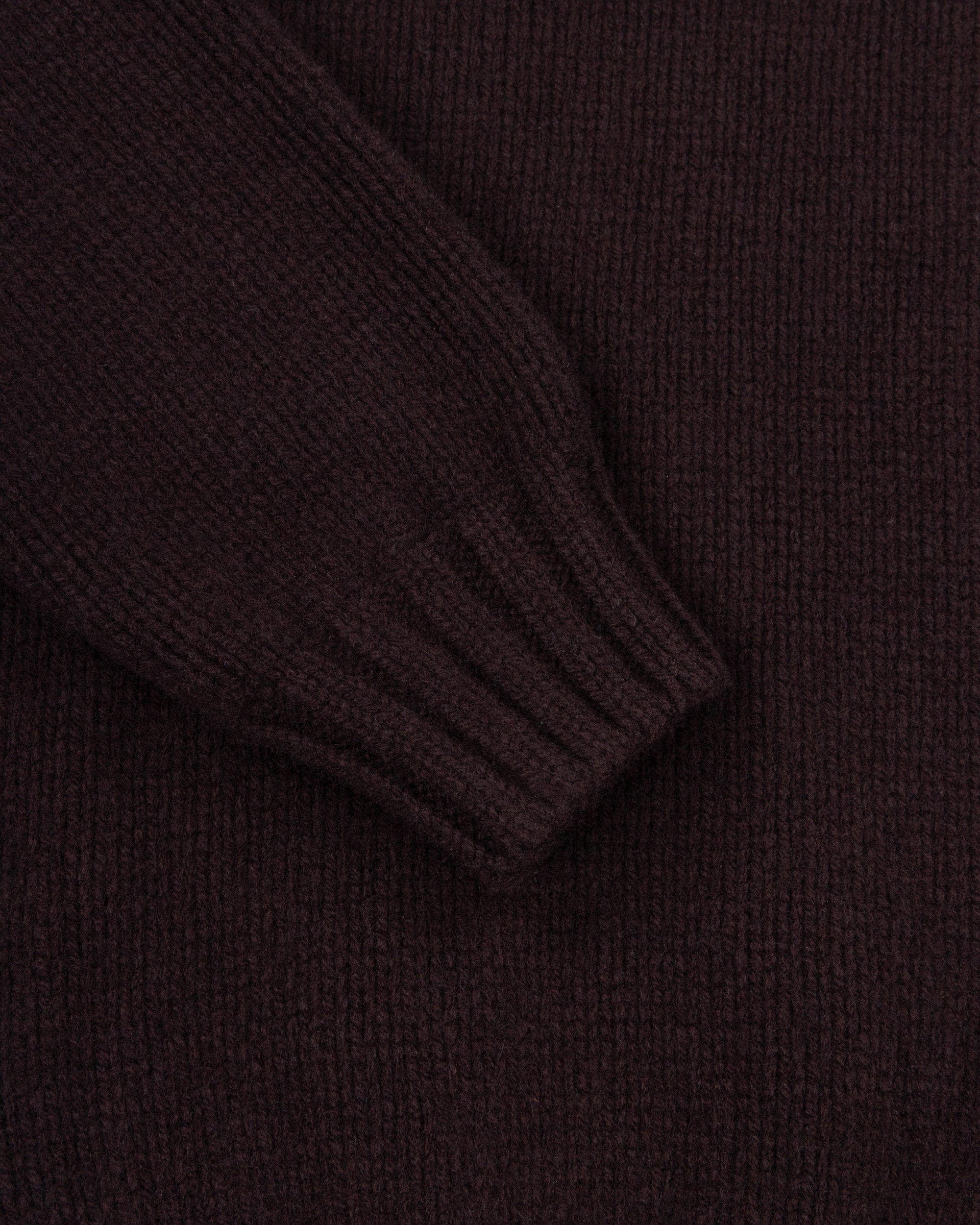 Lambswool Submariner Rollneck Sweater - Brown