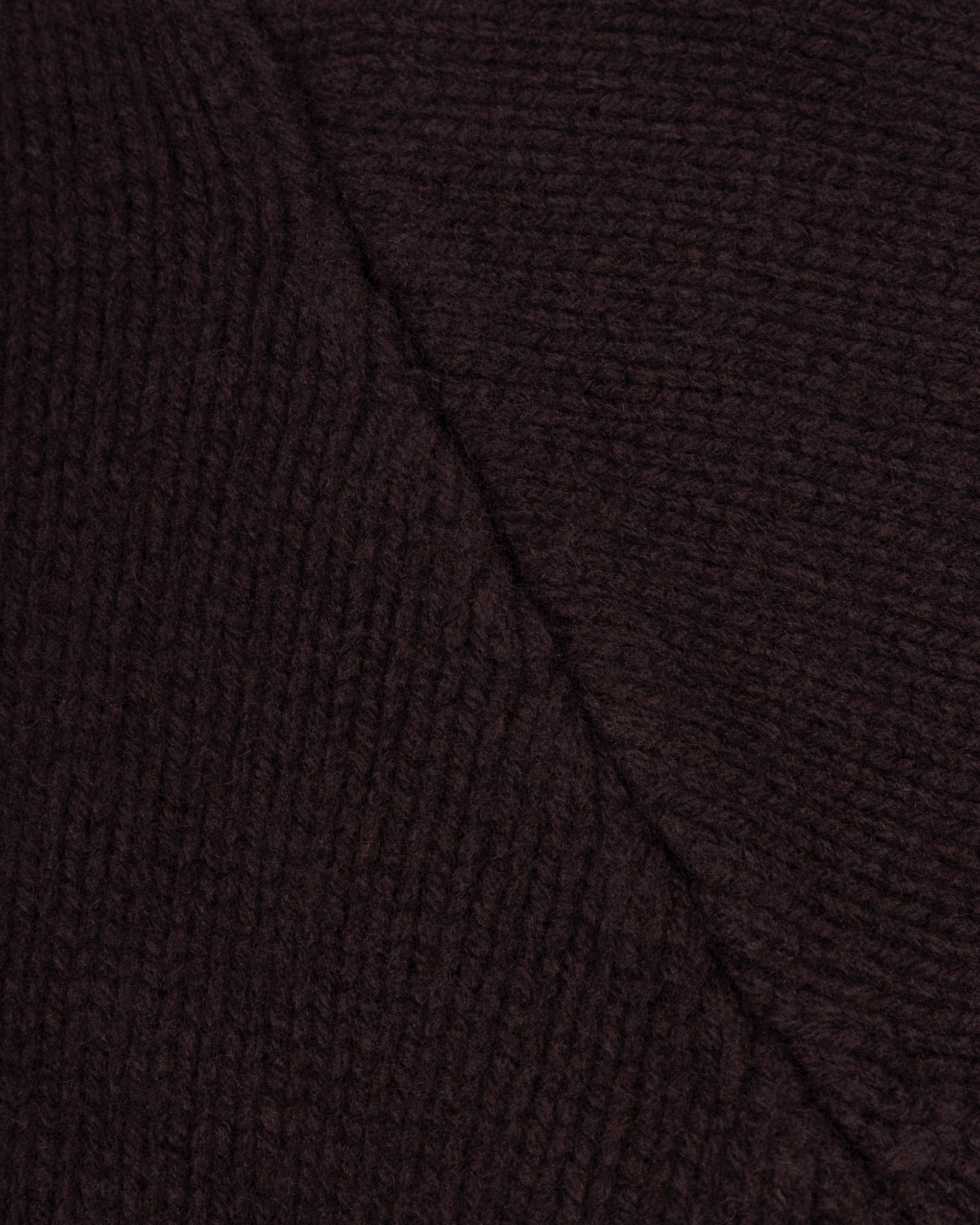 Lambswool Submariner Rollneck Sweater - Brown