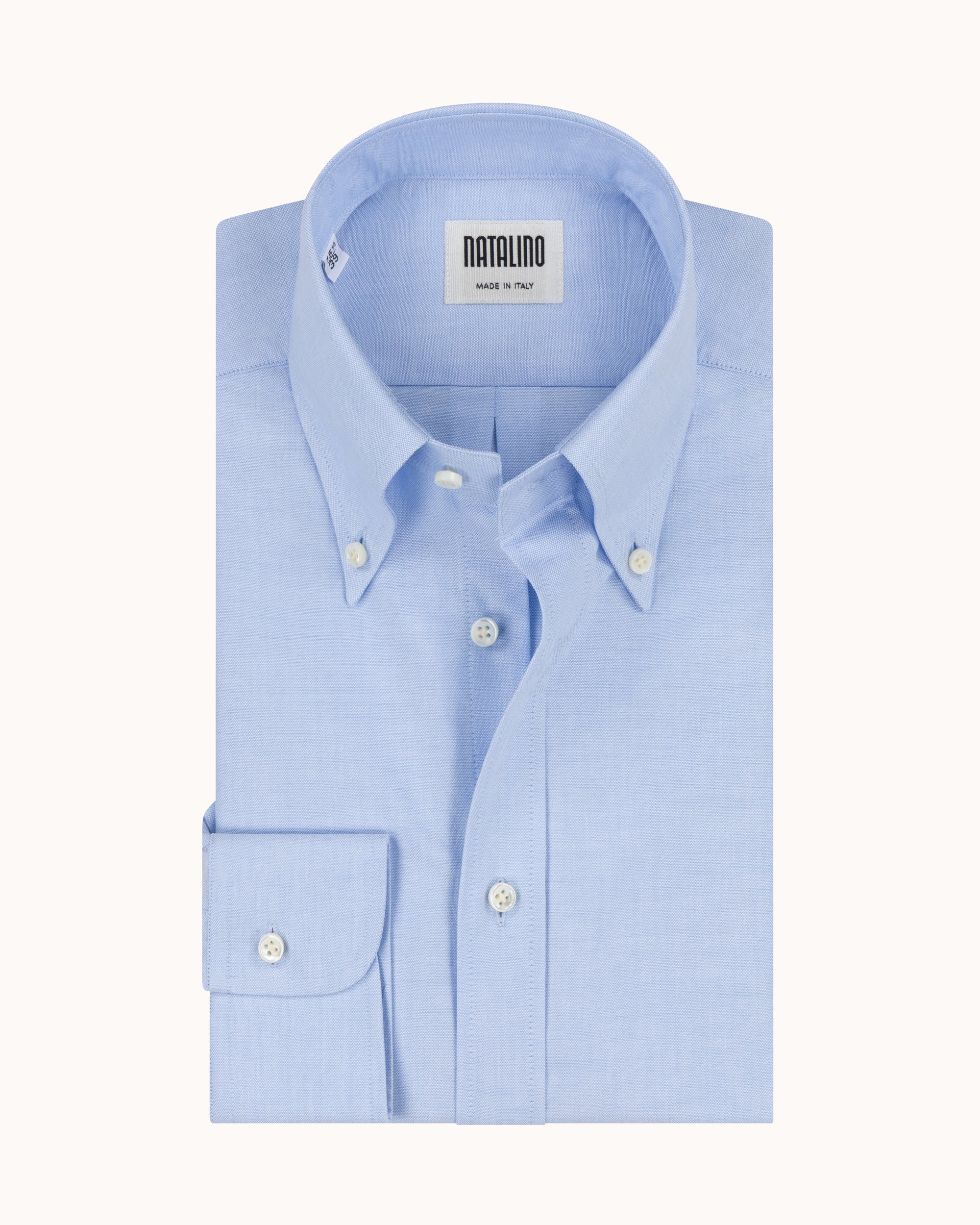 Button Down Collar Shirt - Blue Oxford Cotton