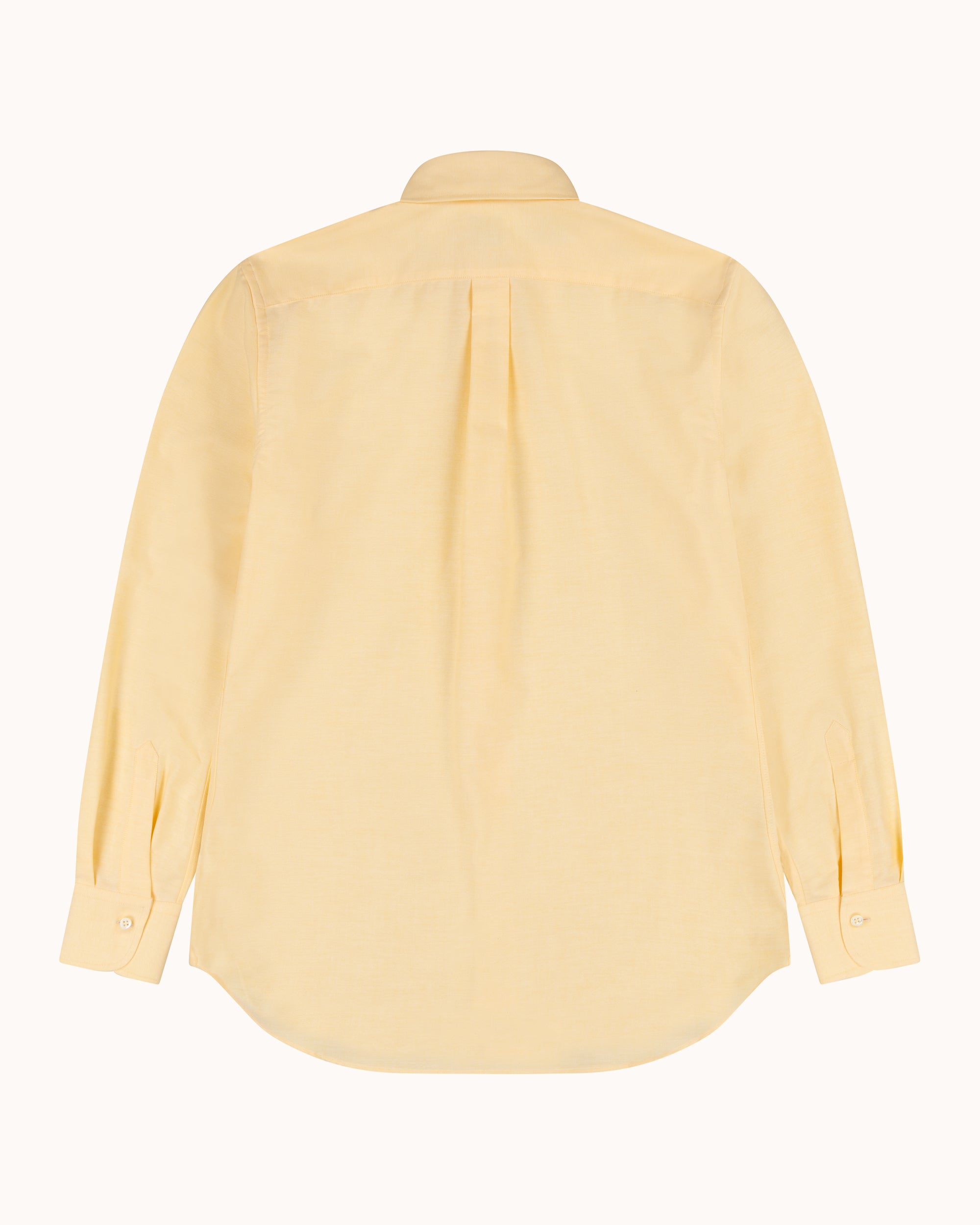 Button Down Collar Shirt - Yellow Oxford Cotton
