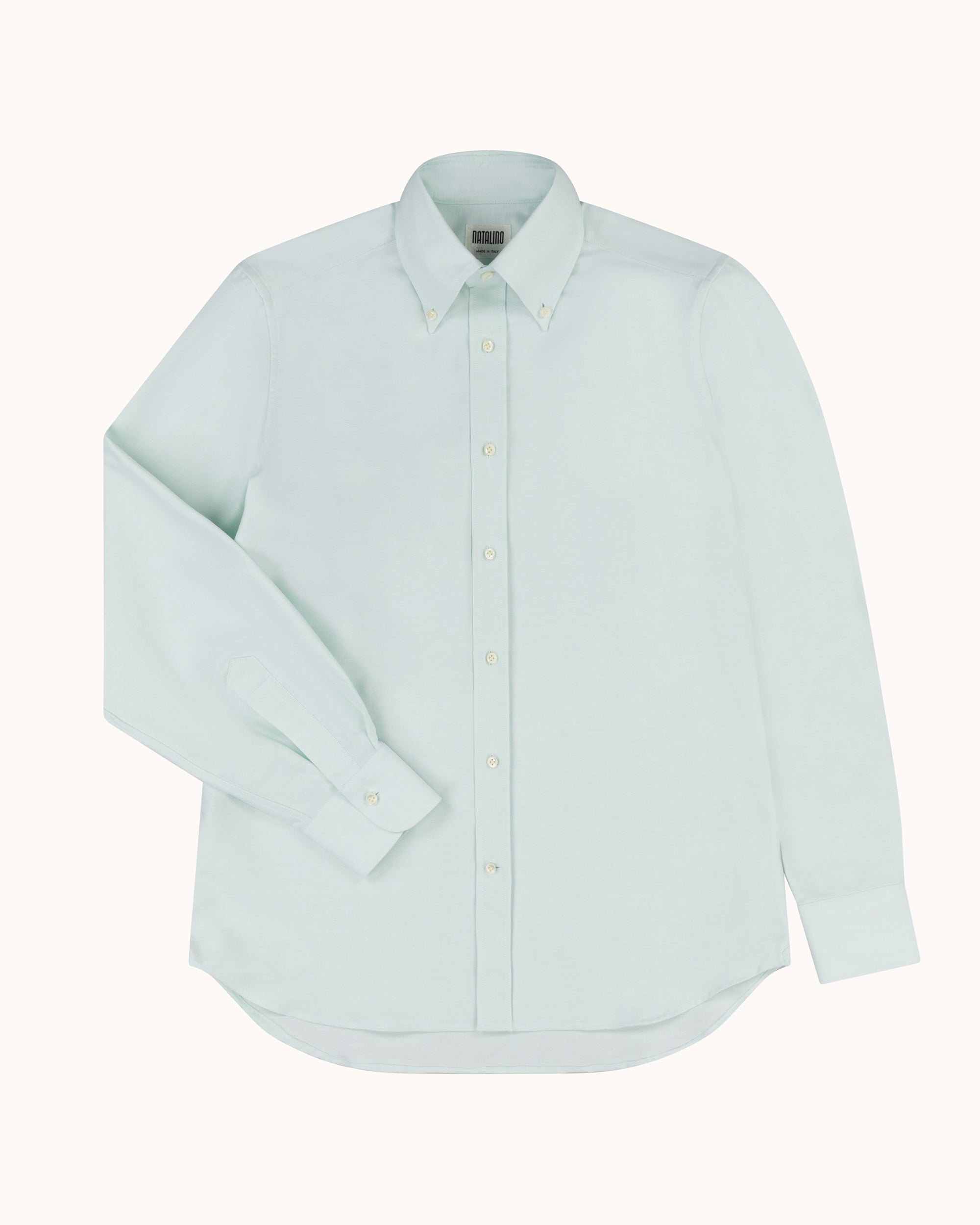 Button Down Collar Shirt - Green Oxford Cotton