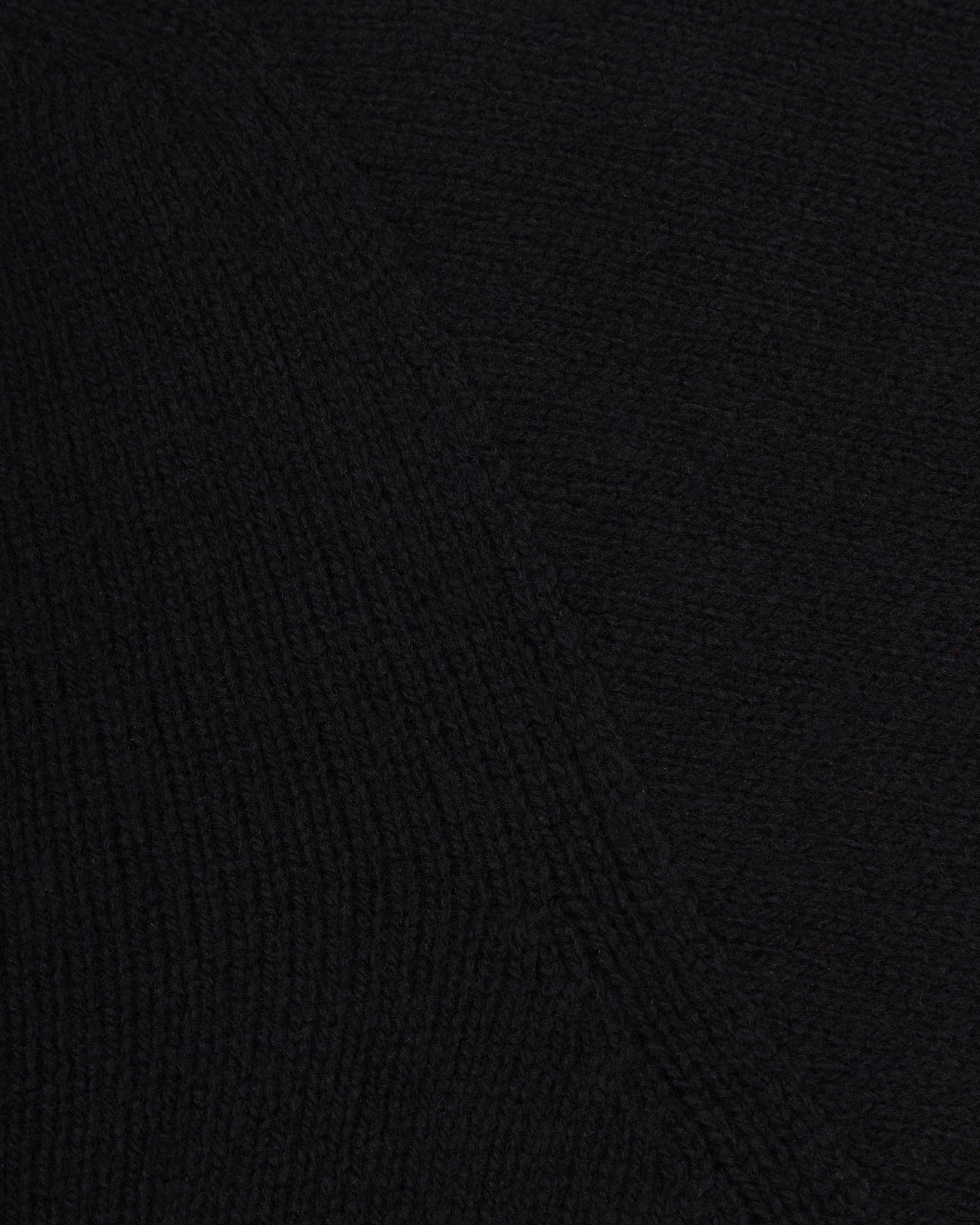 Lambswool Roll Neck Sweater - Black