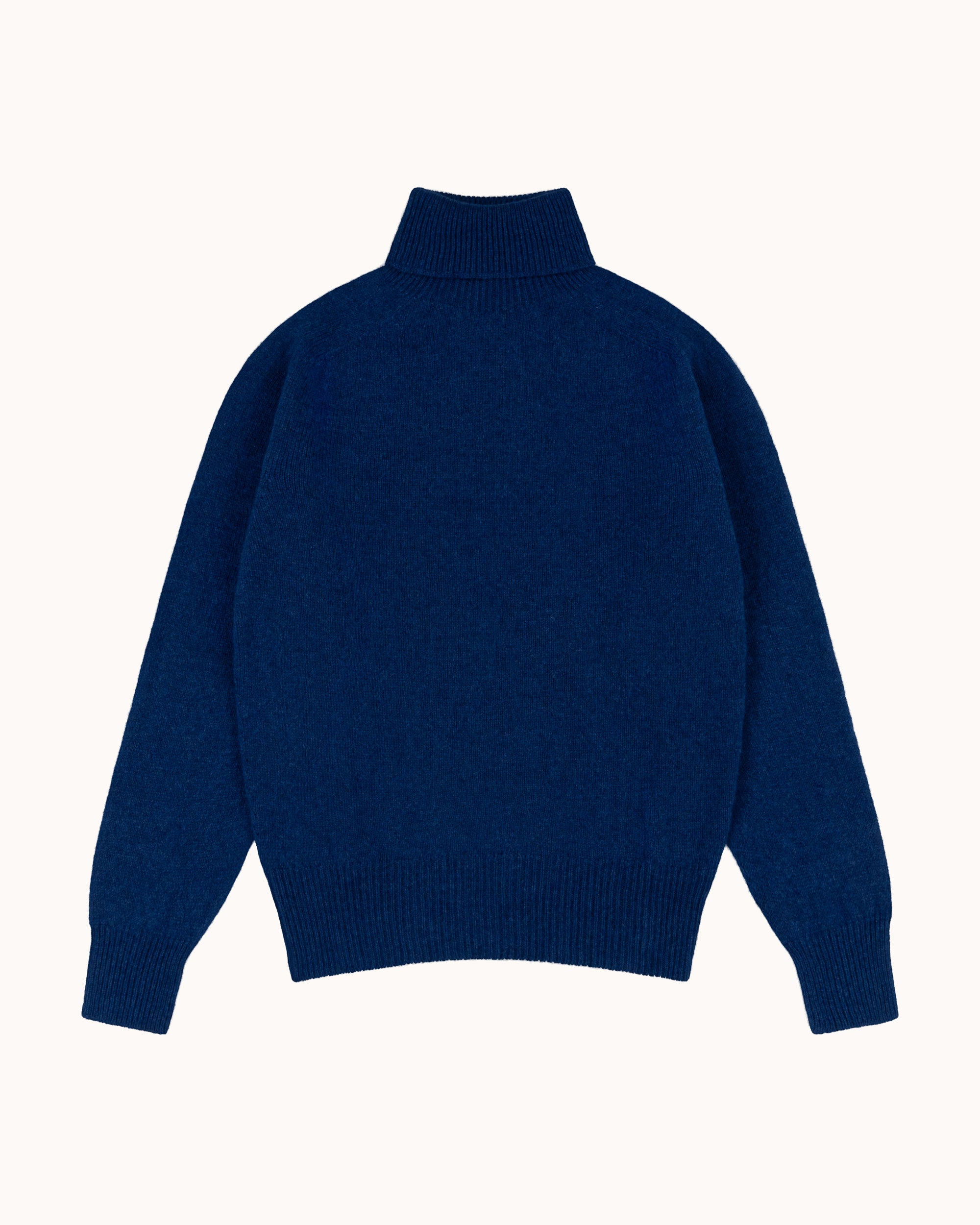 Lambswool Rollneck Sweater - Blue