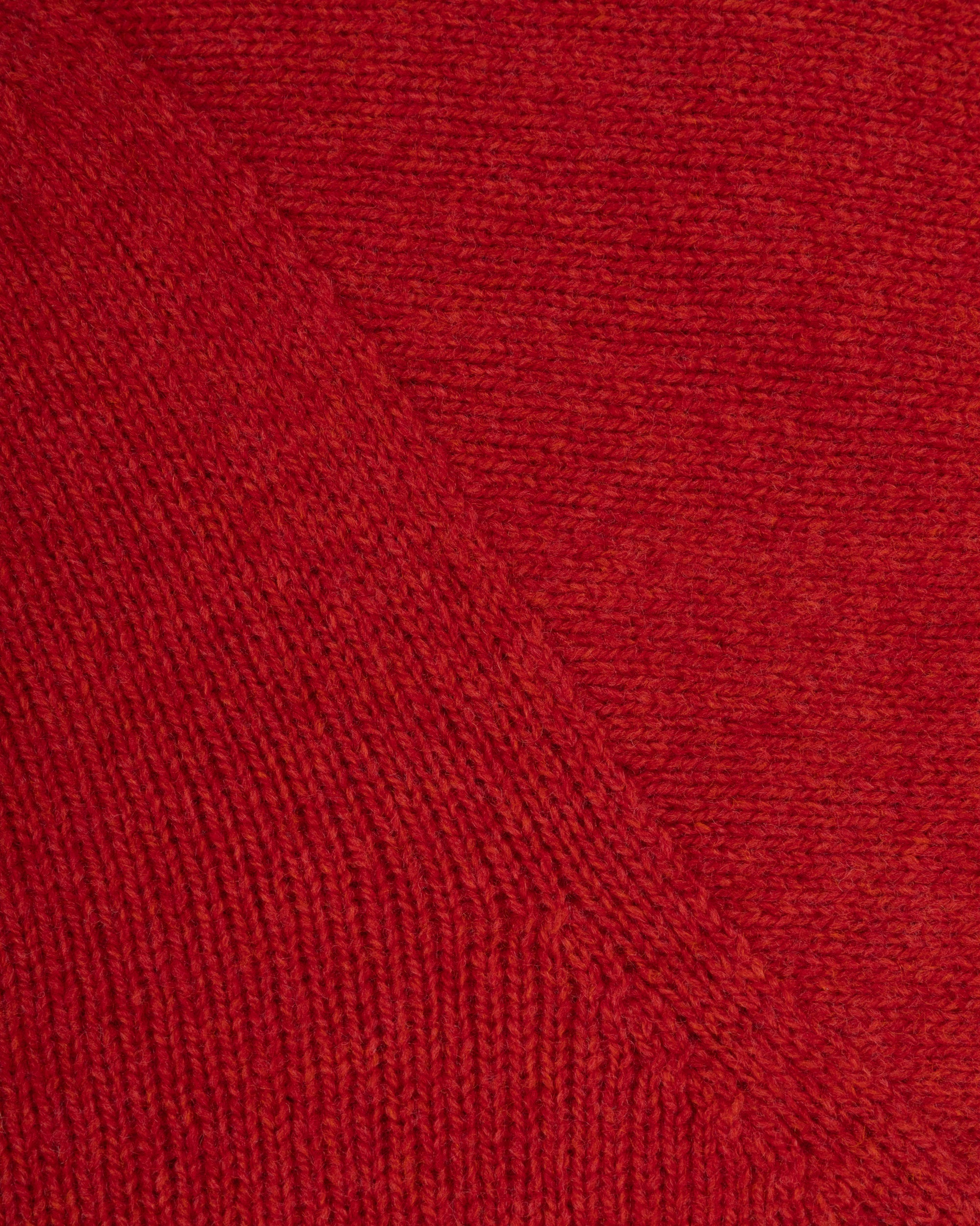 Lambswool Roll Neck Sweater - Red