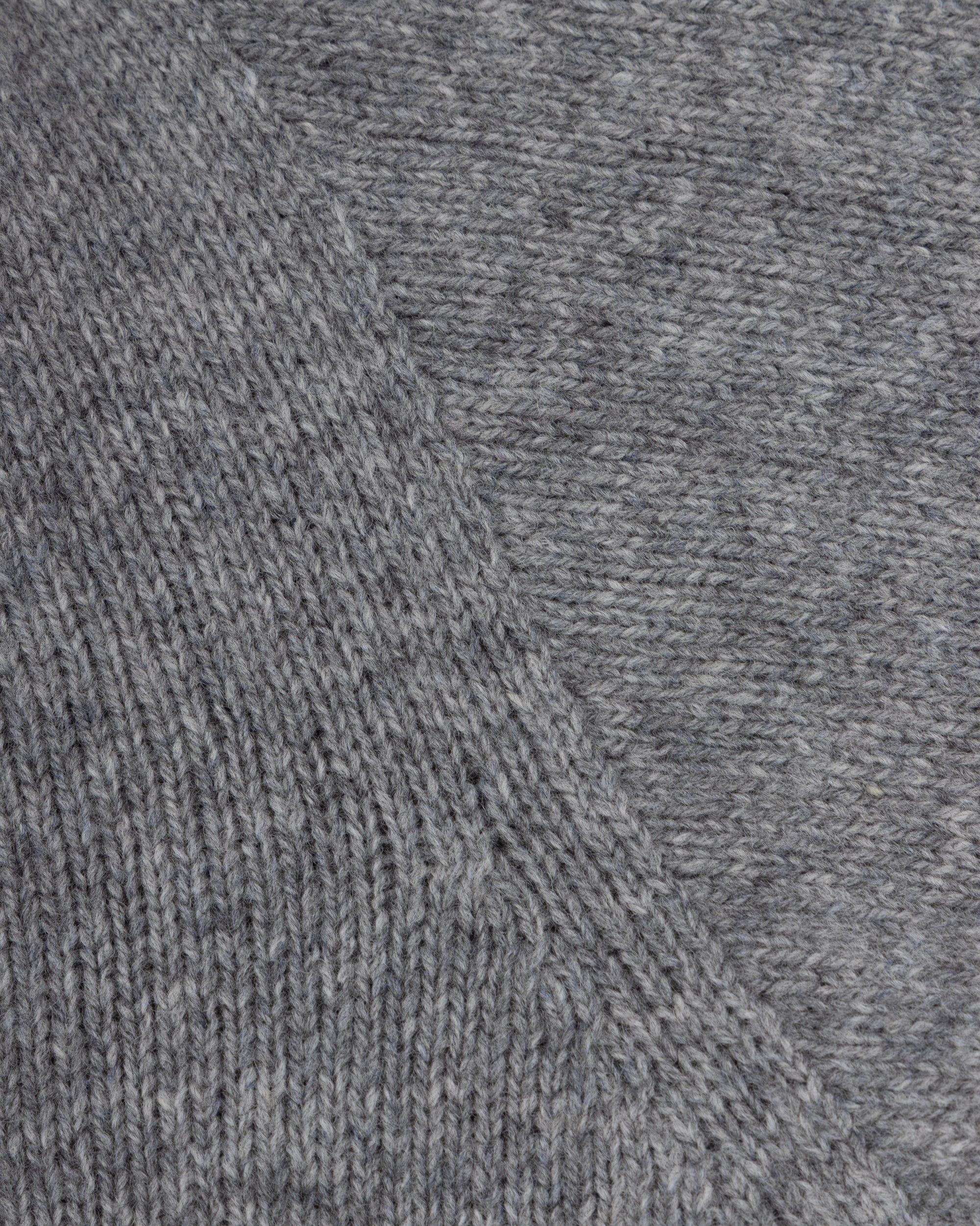 Lambswool Roll Neck Sweater - Grey