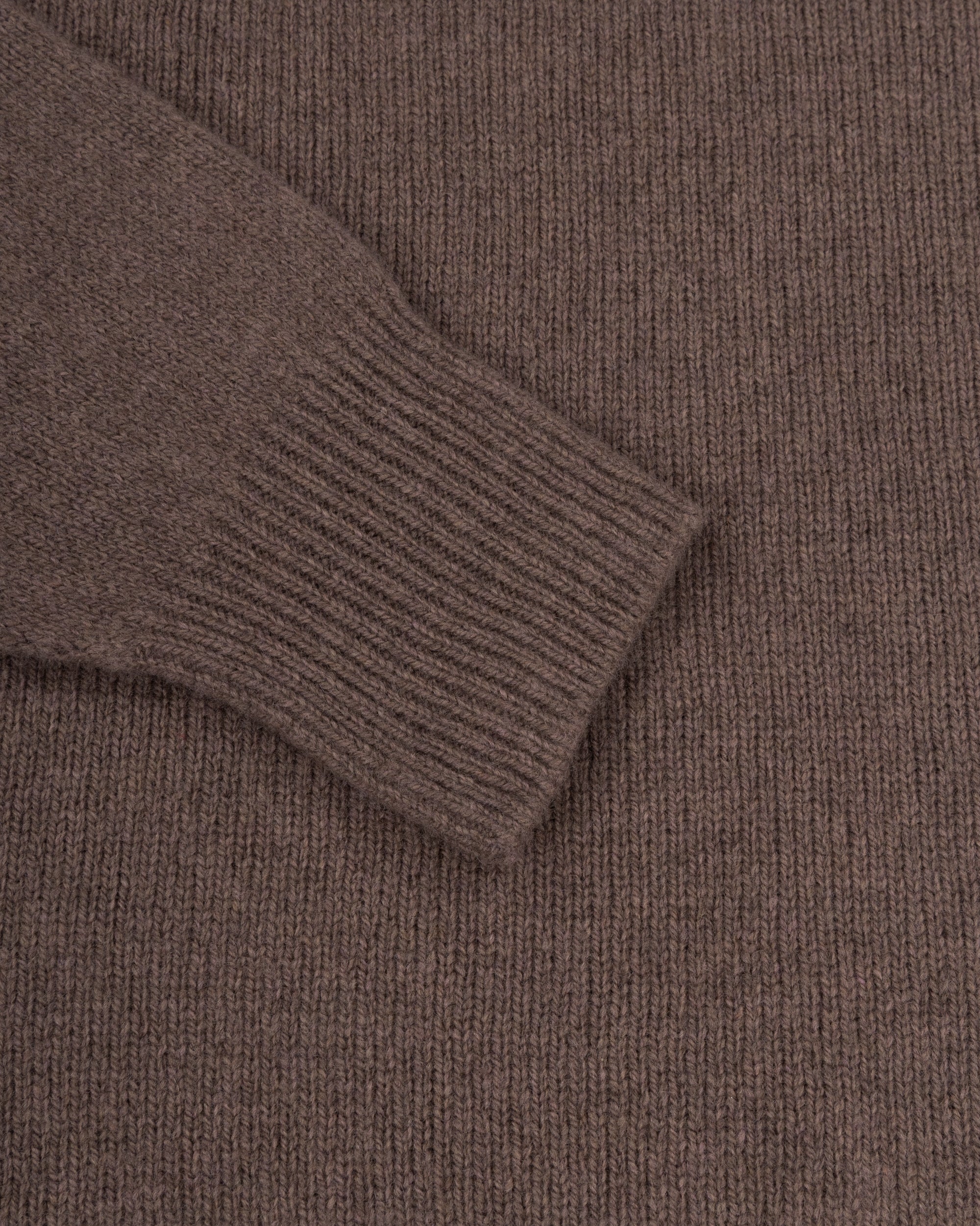 Lambswool Rollneck Sweater - Brown