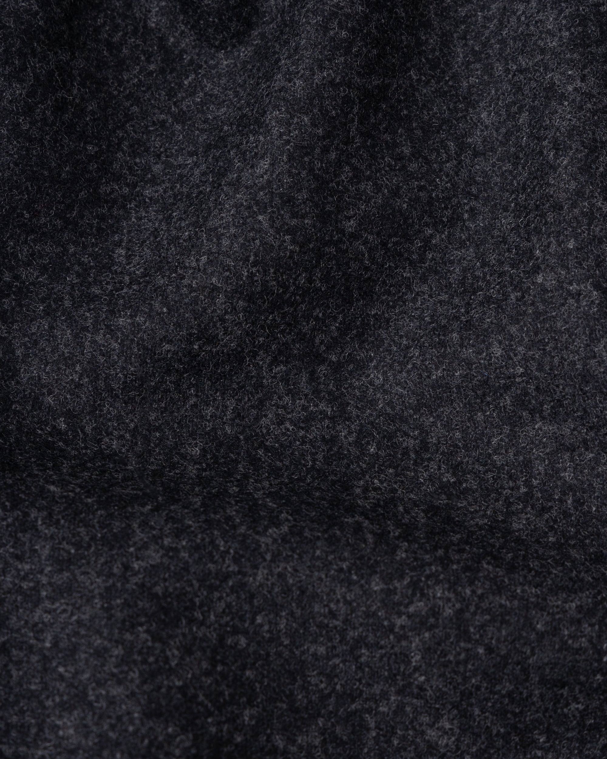 Double Breasted Sport Jacket - Charcoal Grey Woollen Flannel
