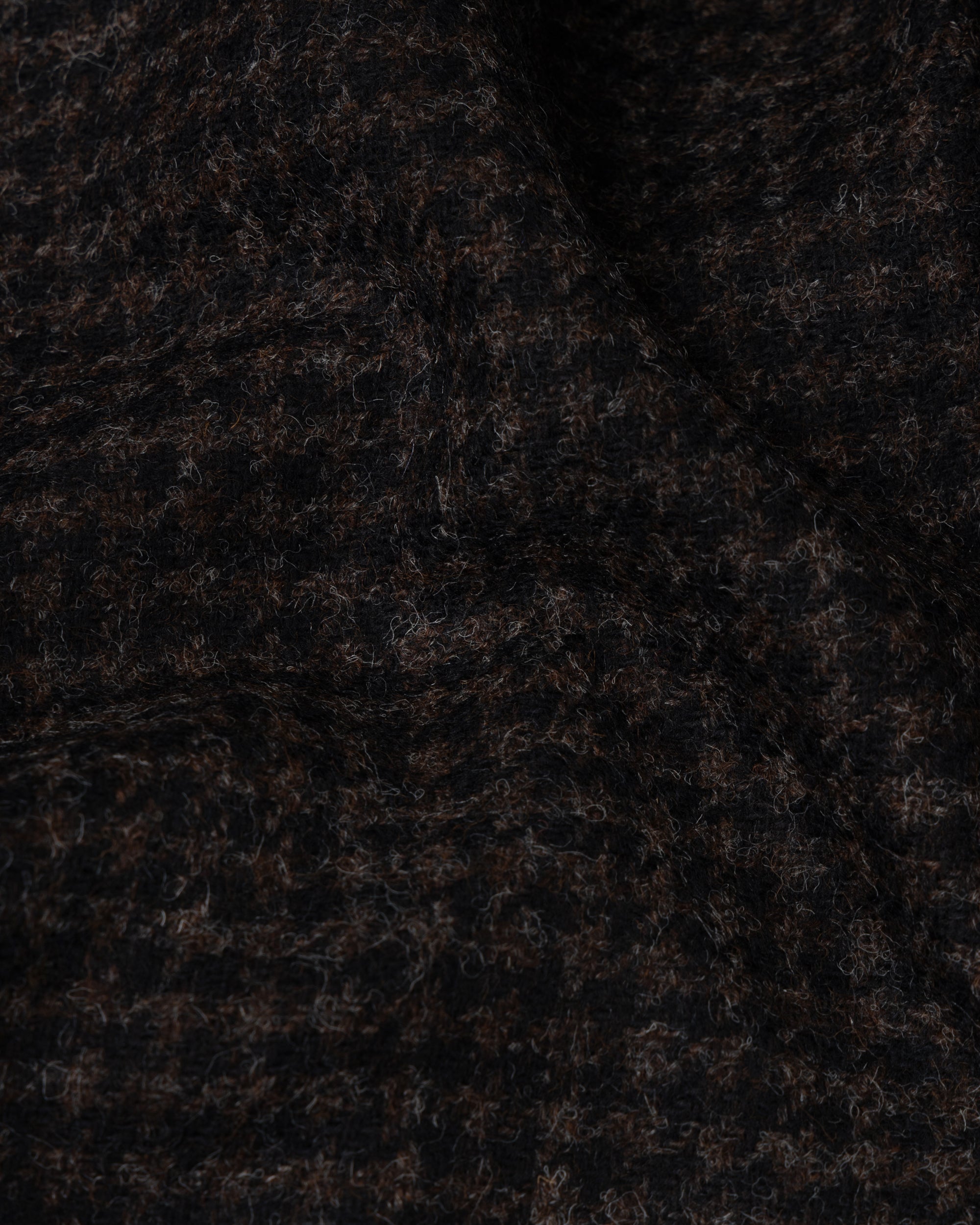 Sport Jacket - Dark Brown Houndstooth Wool Tweed
