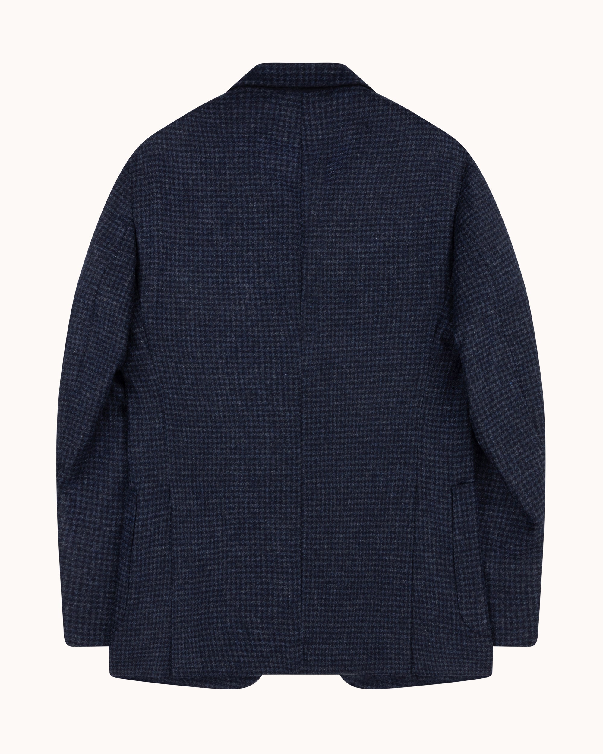 Sport Jacket - Navy Houndstooth Merino Wool