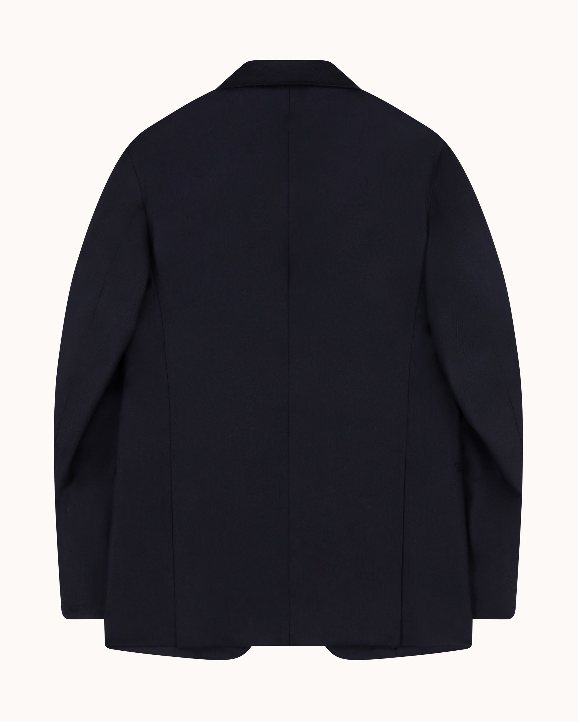 Sport Jacket - Dark Navy Herringbone Wool