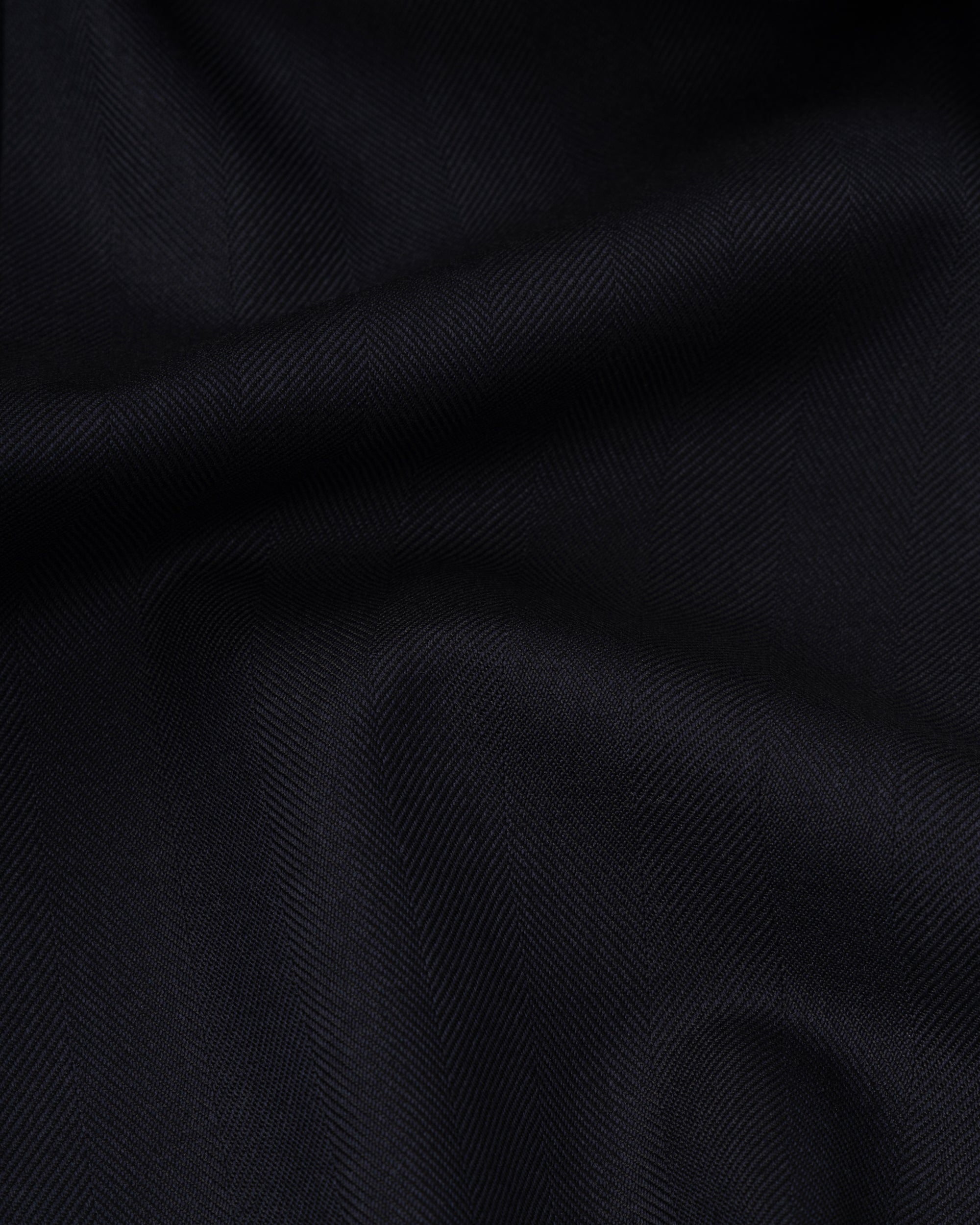 Sport Jacket - Dark Navy Herringbone Wool