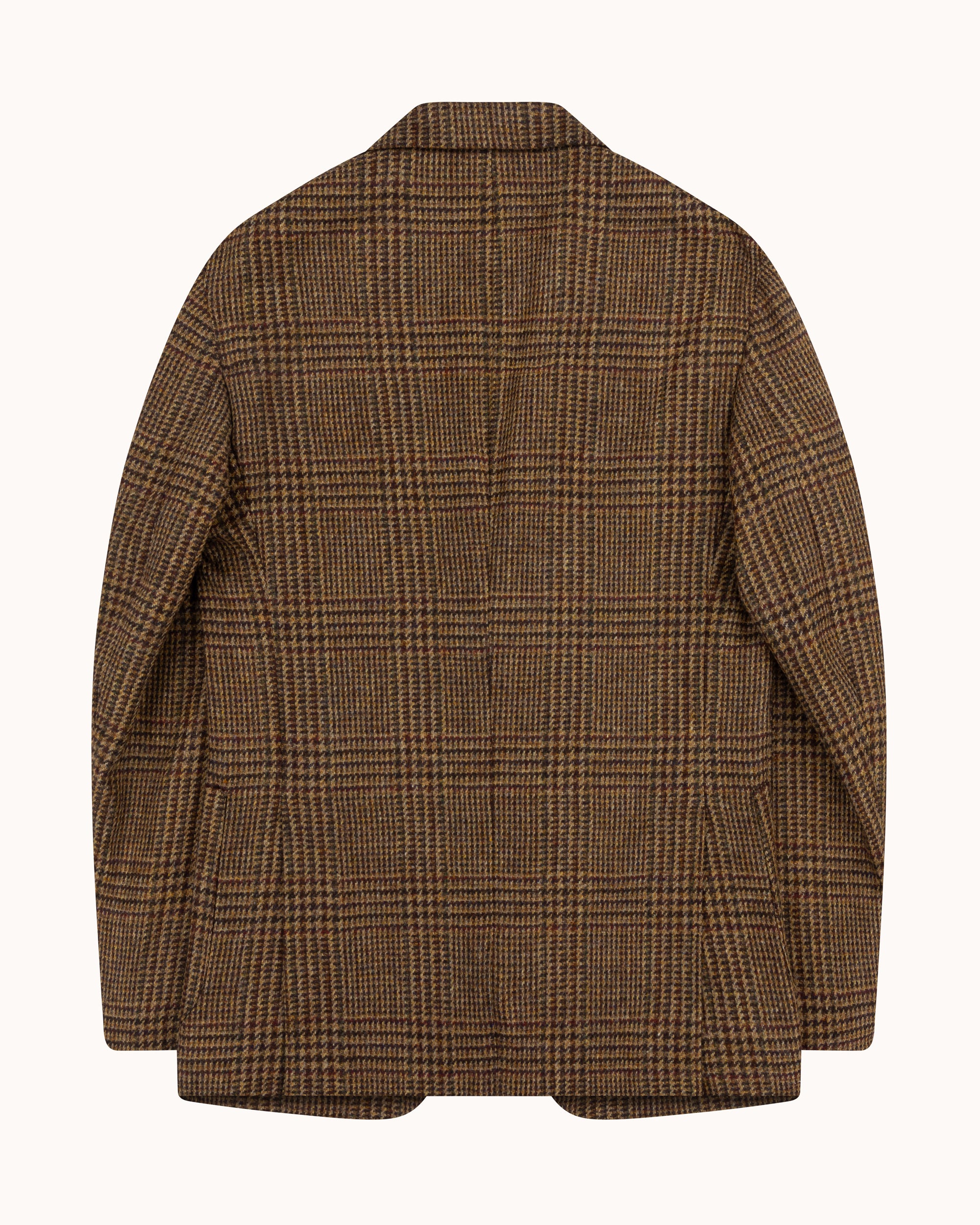 Sport Jacket - Brown Rust Glen Check Wool