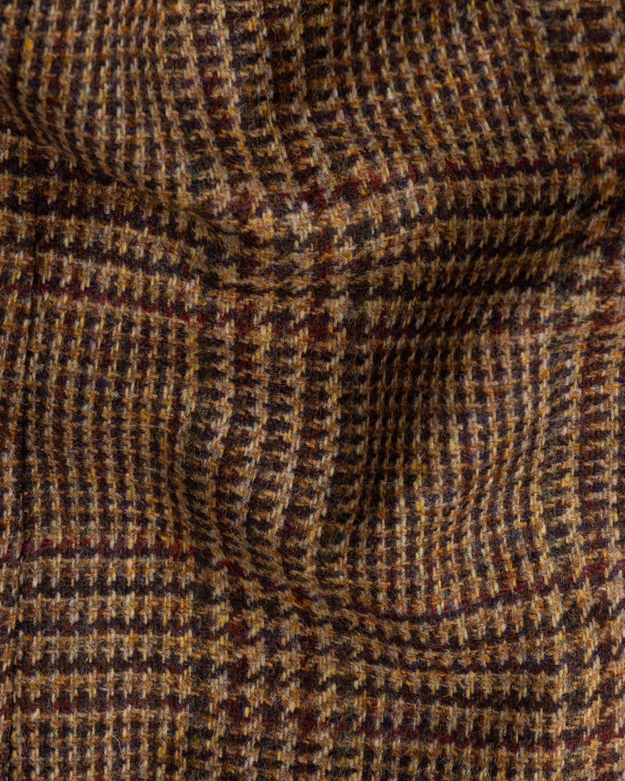 Sport Jacket - Brown Rust Glen Check Wool